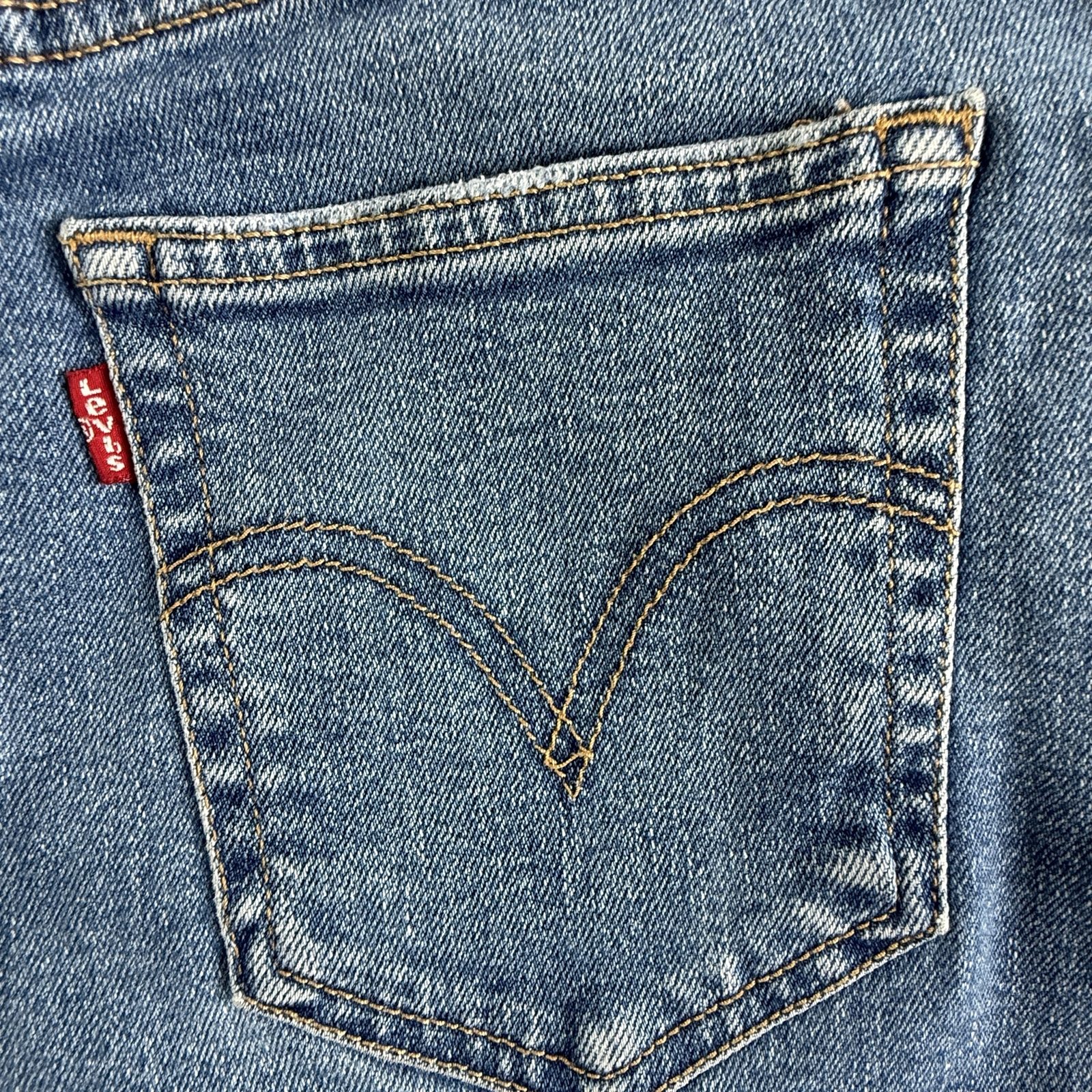 Levi’s Ribcage Straight Ankle Women’s Jeans W28 L27 Blue High Rise Stretch image 10