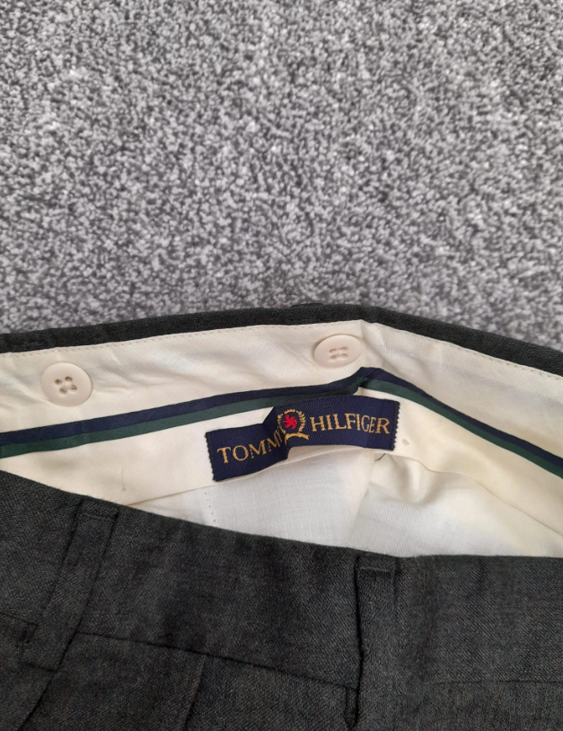 Tommy Hilfiger classic American tailored trousers ,Dark Grey,30" image 2