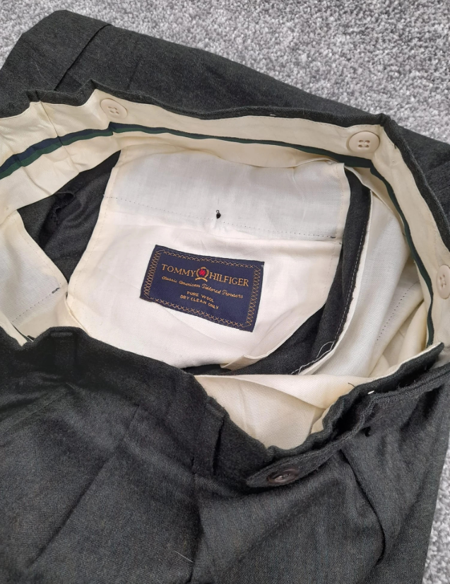 Tommy Hilfiger classic American tailored trousers ,Dark Grey,30" image 4