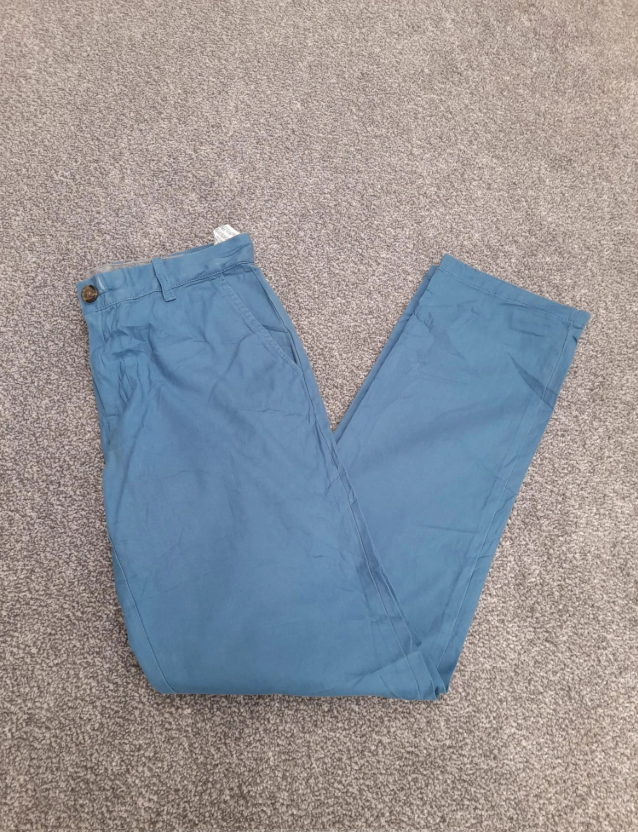 Tommy Hilfiger Custom Fit Stretch Chino Pants,Blue,30" image 8