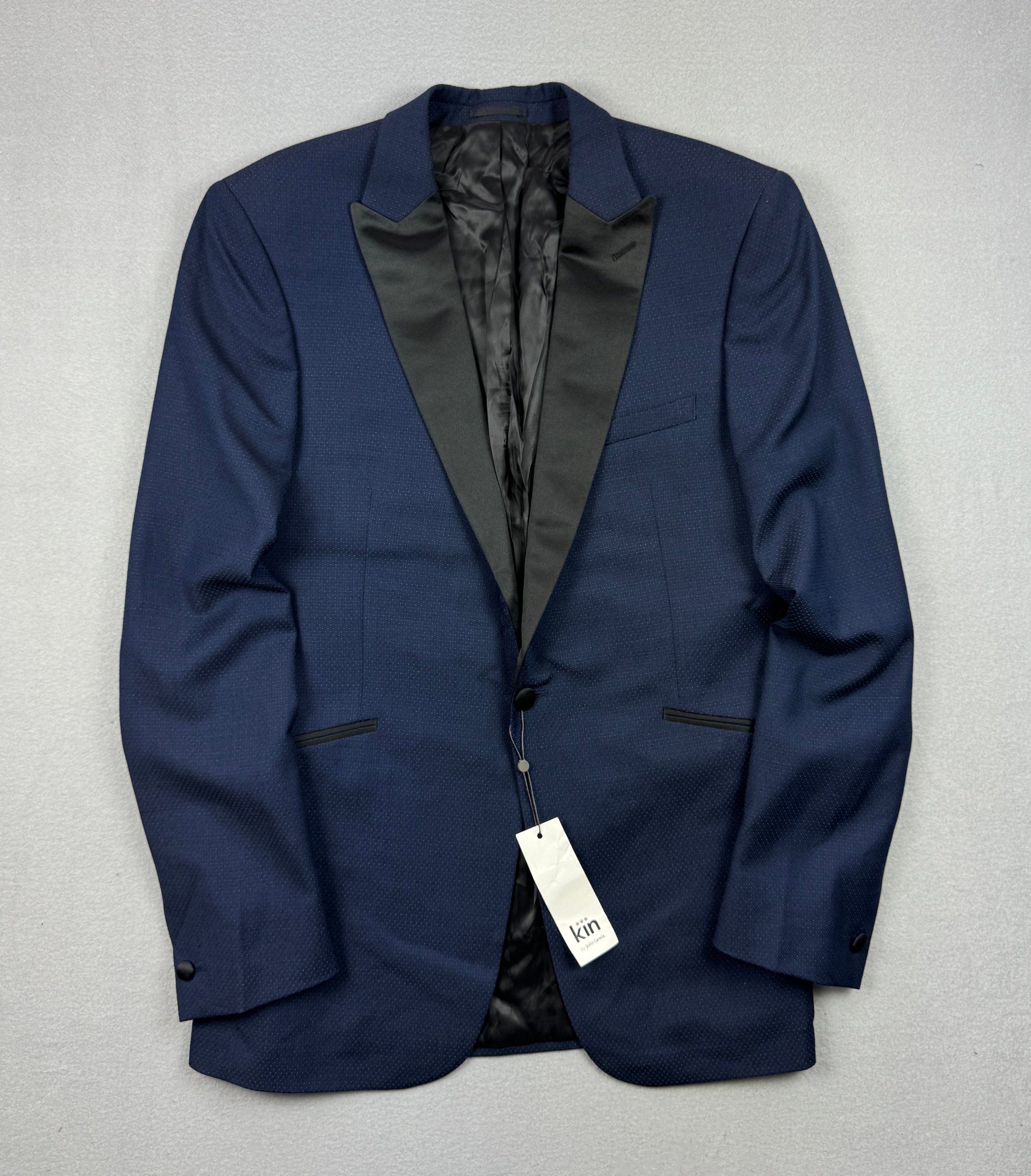 Kin by John Lewis Navy & Black Tuxedo Jacket Size 40L / 50 / L