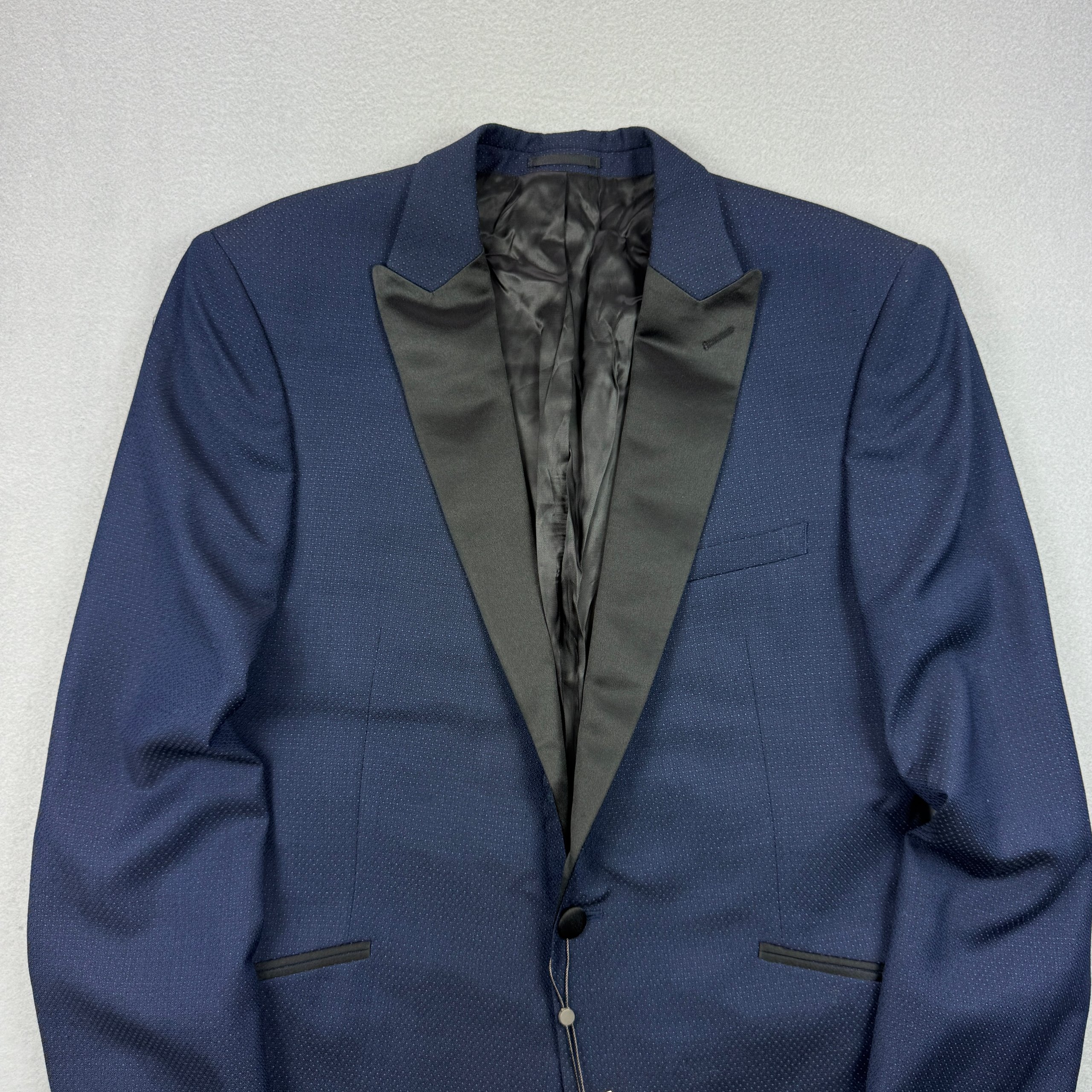 Kin by John Lewis Navy & Black Tuxedo Jacket Size 40L / 50 / L image 2