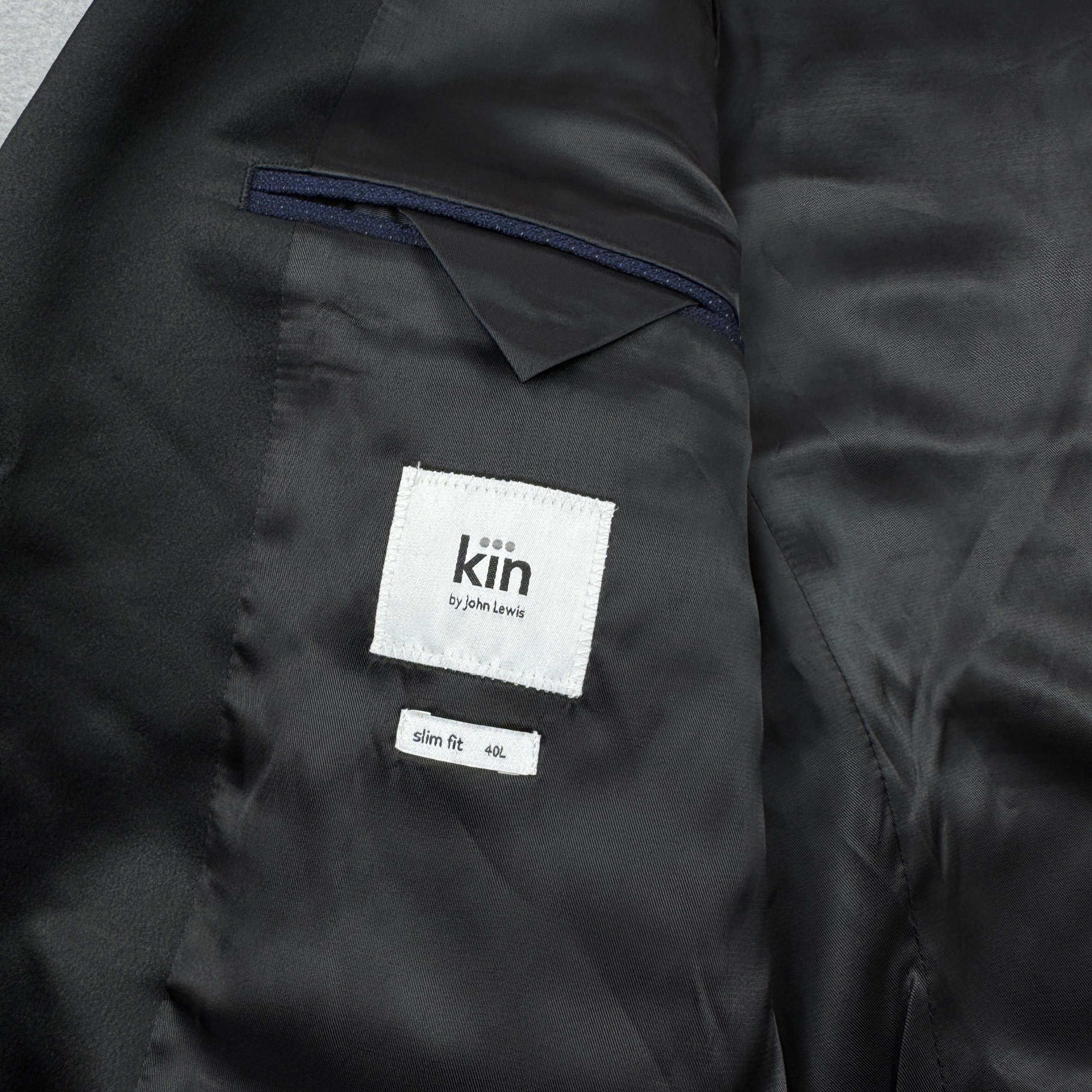 Kin by John Lewis Navy & Black Tuxedo Jacket Size 40L / 50 / L image 7