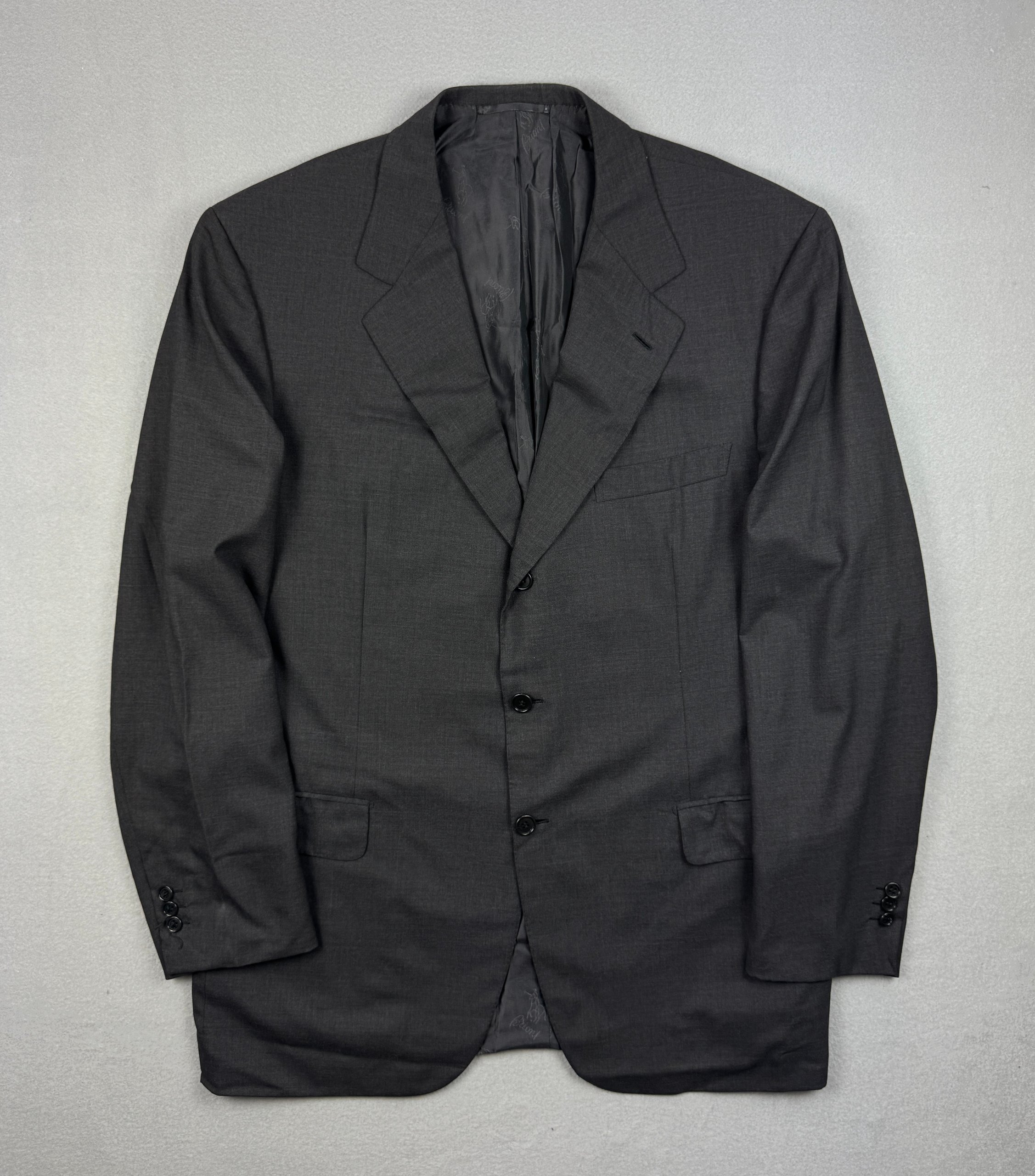 Brioni Nomentano Grey Mens Wool Suit Jacket Size 55R / XL-XXL