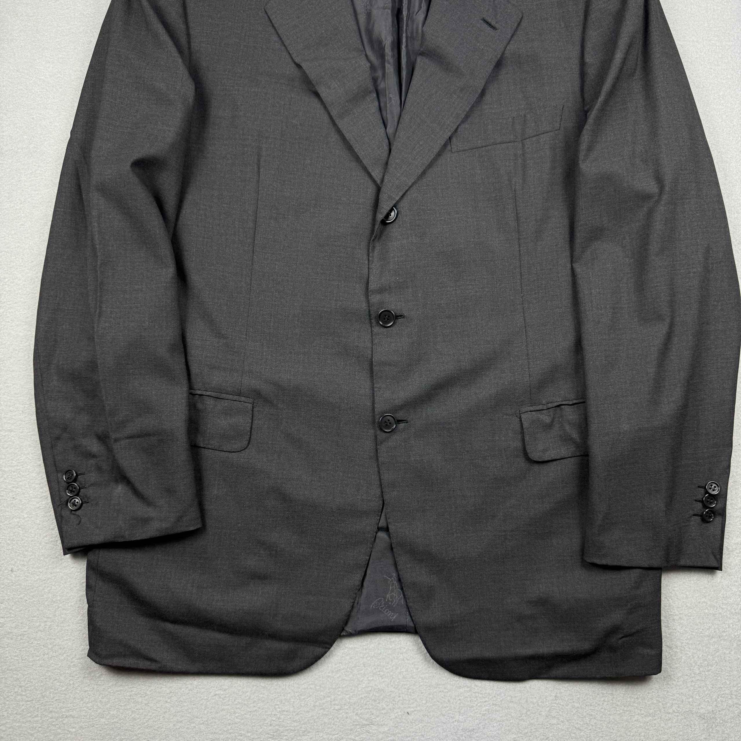 Brioni Nomentano Grey Mens Wool Suit Jacket Size 55R / XL-XXL image 4