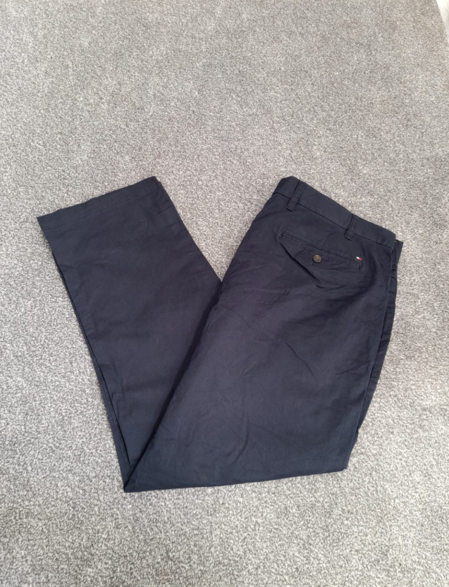 Tommy Hilfiger Navy Custom Fit Chinos 38" image 3