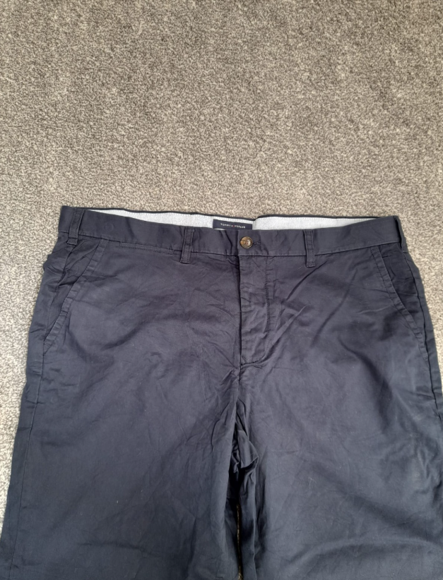 Tommy Hilfiger Navy Custom Fit Chinos 38" image 5