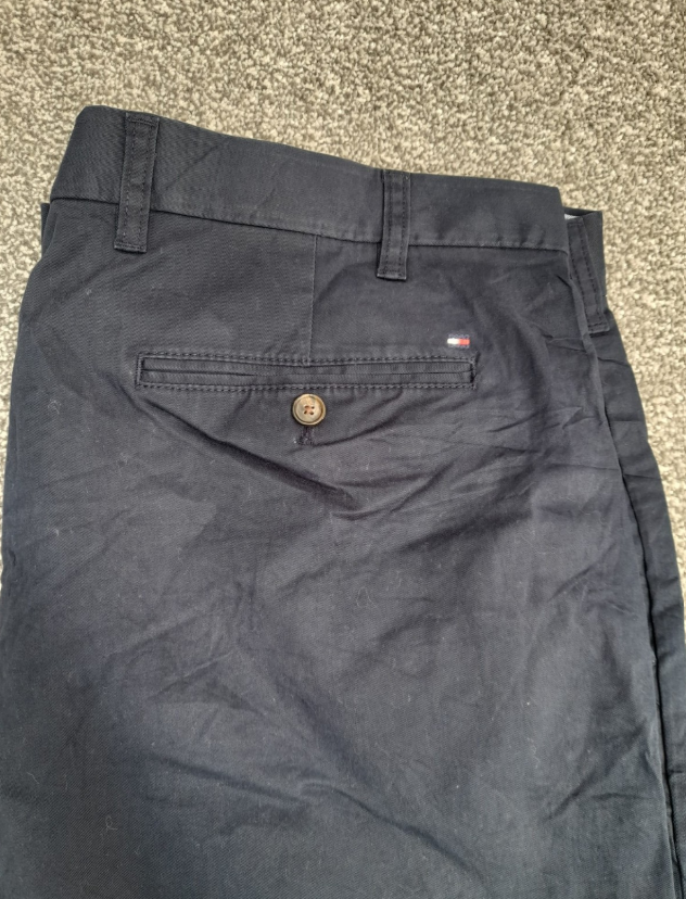 Tommy Hilfiger Navy Custom Fit Chinos 38" image 6