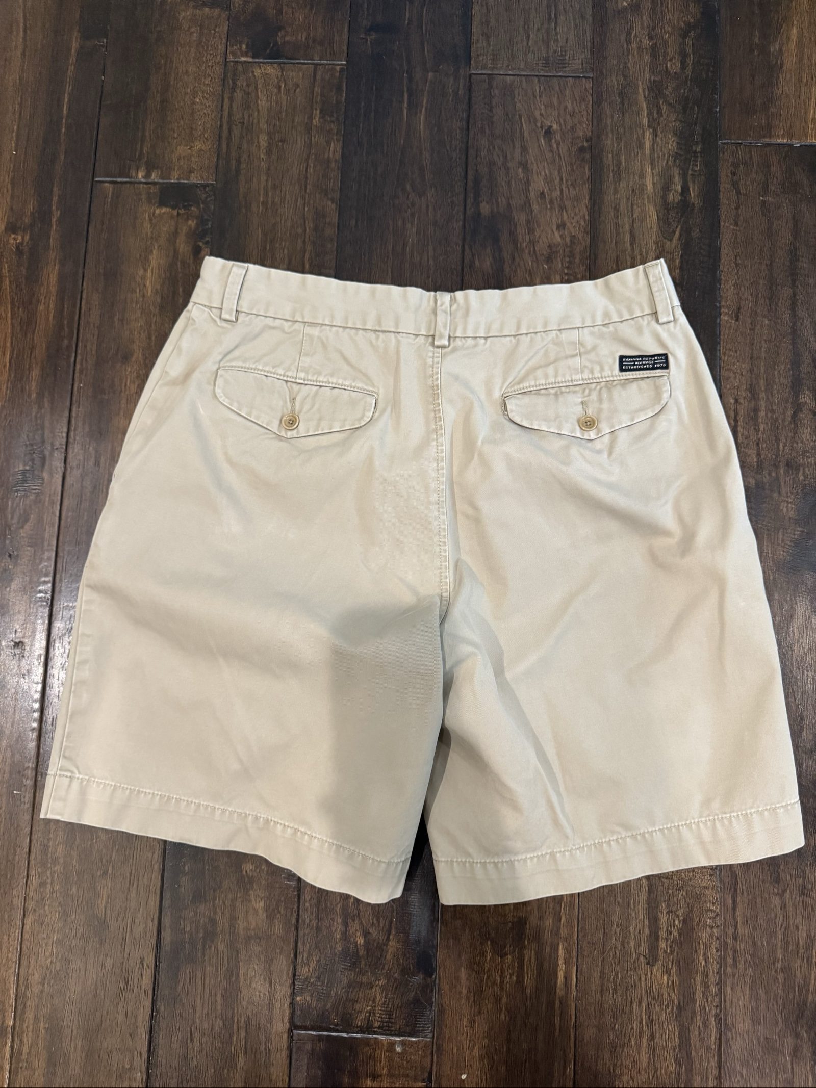 Men's Banana Republic Chino Shorts - Tan - Size 34 image 6