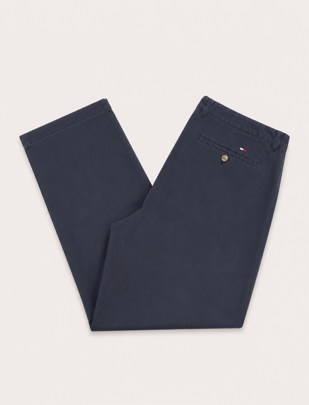 Tommy Hilfiger Men's Navy Pleated Chinos 36"