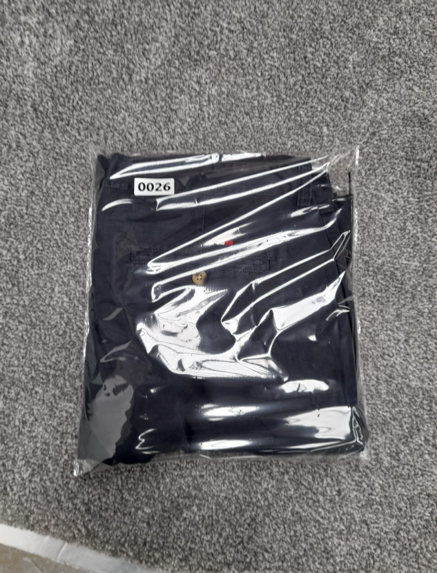 Tommy Hilfiger Men's Navy Pleated Chinos 36" image 6
