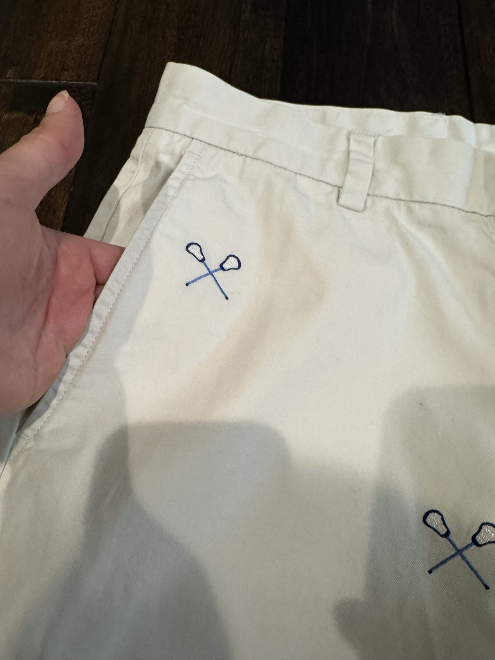 Vineyard Vines White Cotton Embroidered Shorts 30 image 3