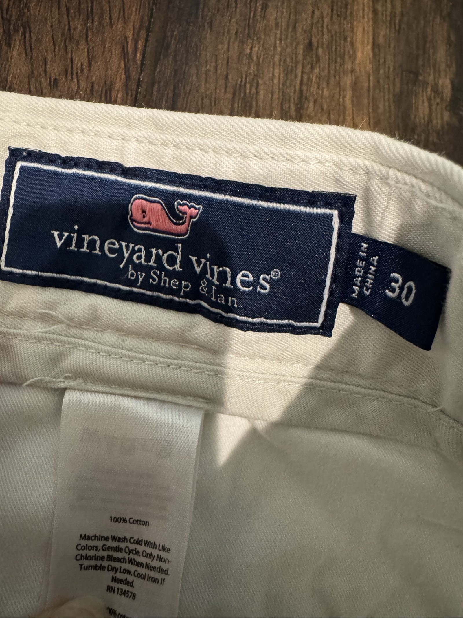 Vineyard Vines White Cotton Embroidered Shorts 30 image 4