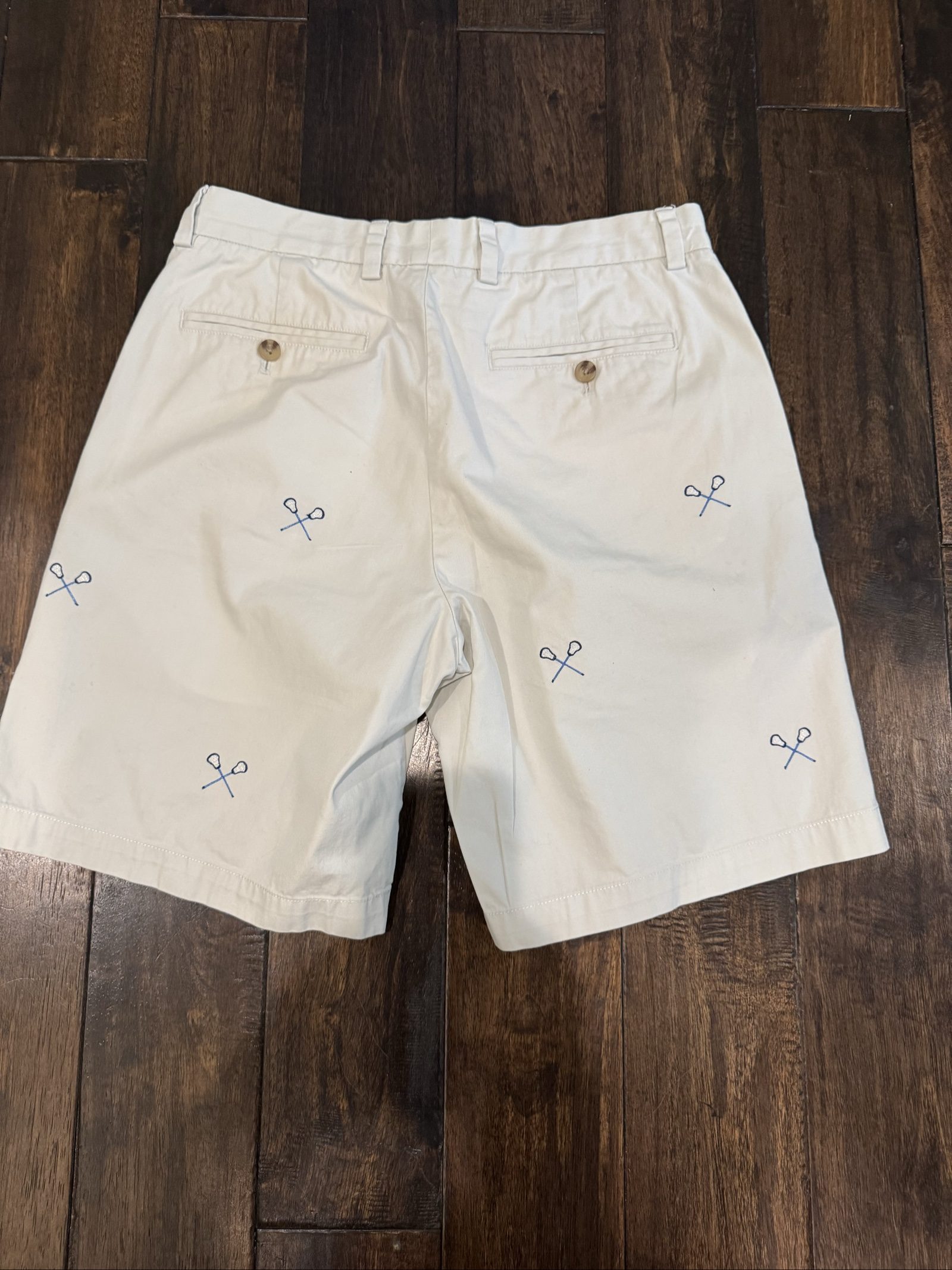 Vineyard Vines White Cotton Embroidered Shorts 30 image 6