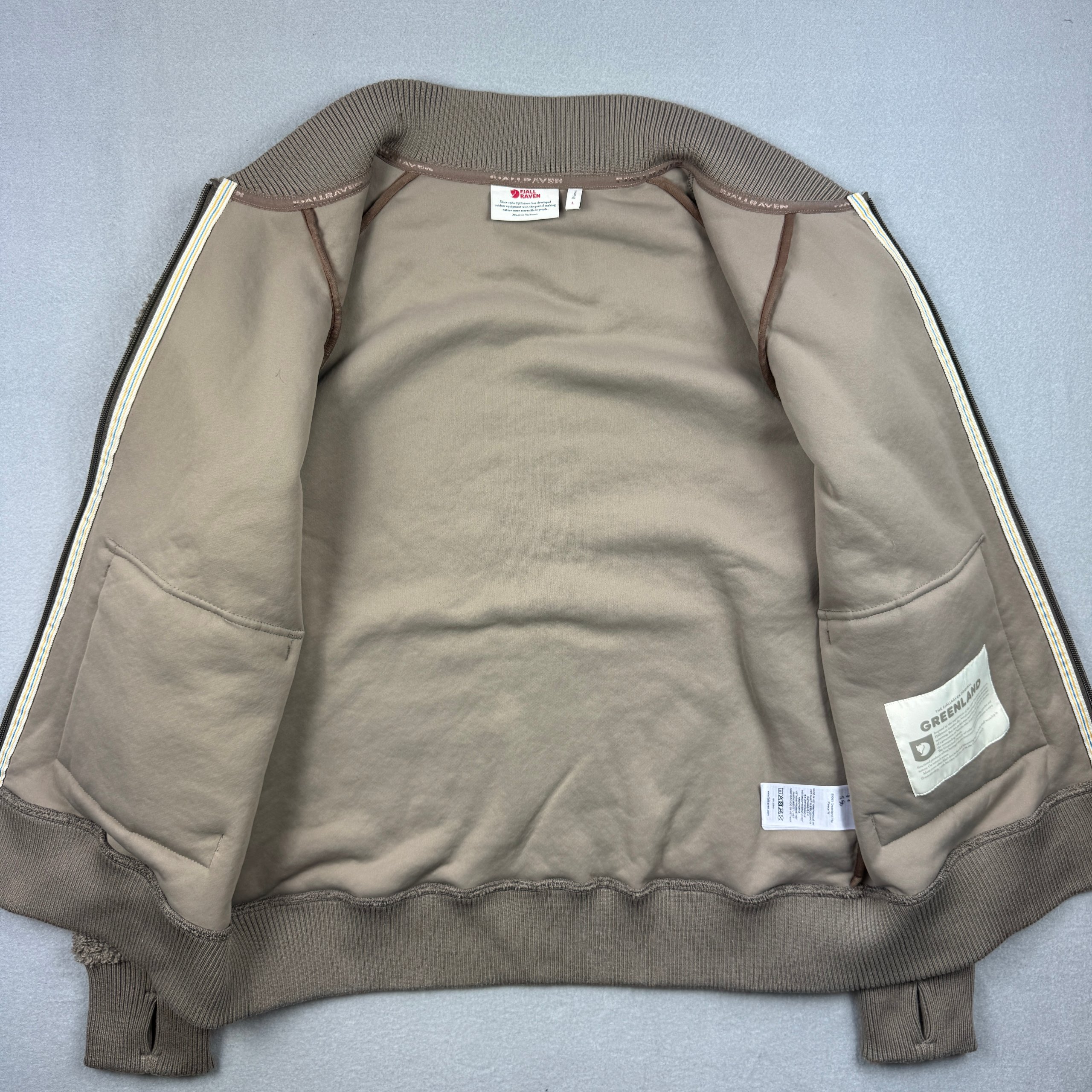 Fjällräven Greenland Pile Brown Sherpa Fleece Jacket Women`s Size L image 3