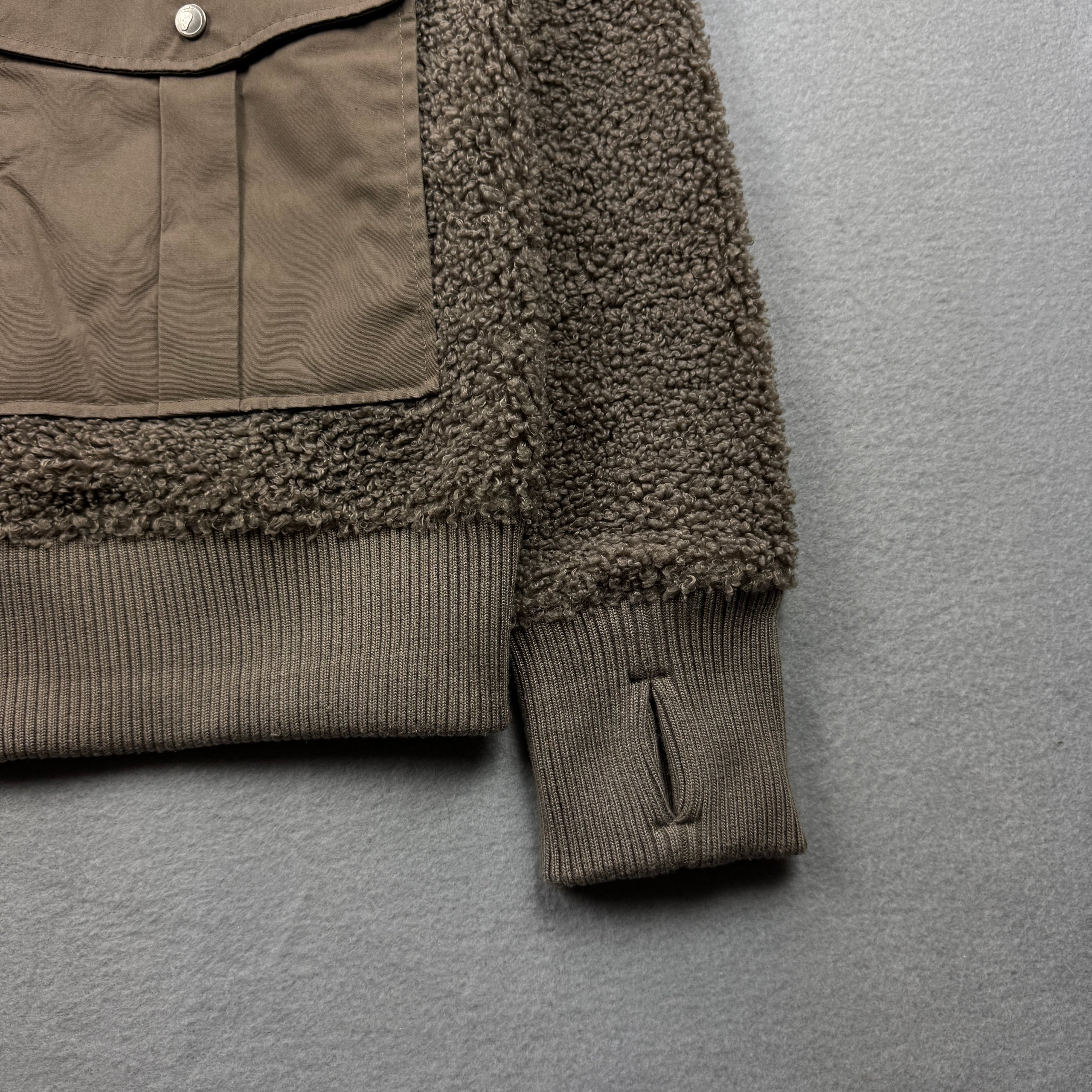 Fjällräven Greenland Pile Brown Sherpa Fleece Jacket Women`s Size L image 7