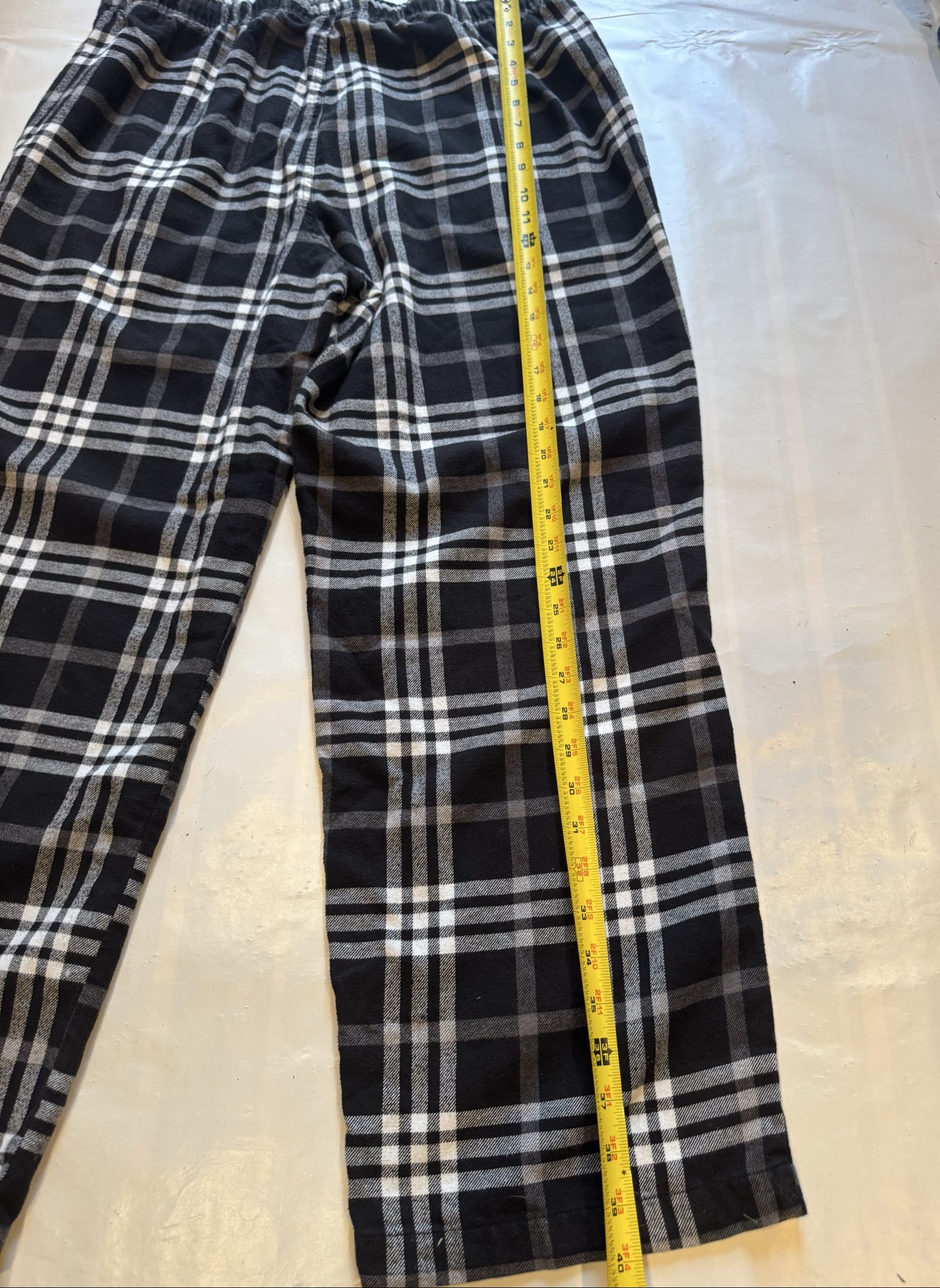 Sonoma Black & White Plaid Sleepwear Pants Large Cotton Polyester image 7
