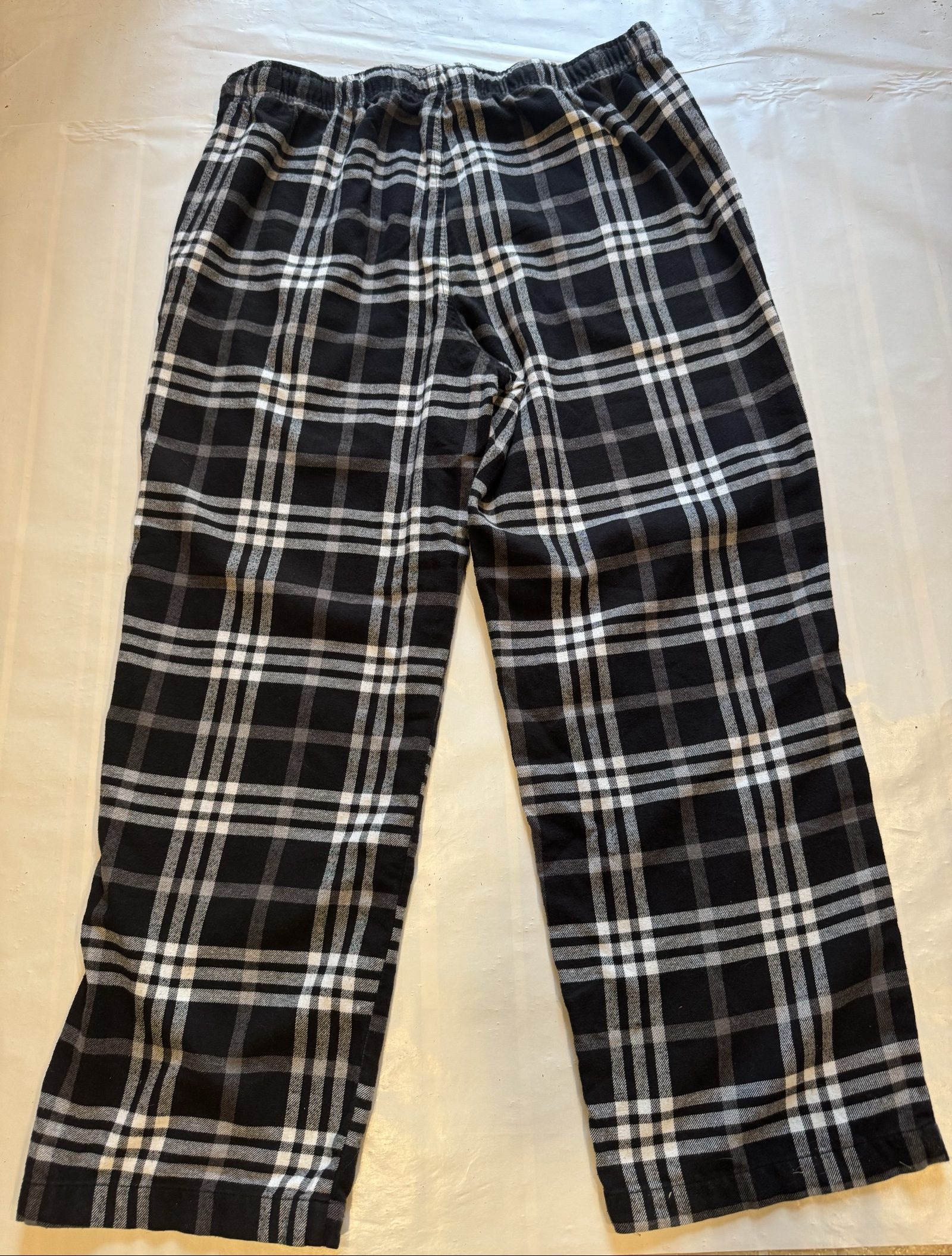 Sonoma Black & White Plaid Sleepwear Pants Large Cotton Polyester image 6