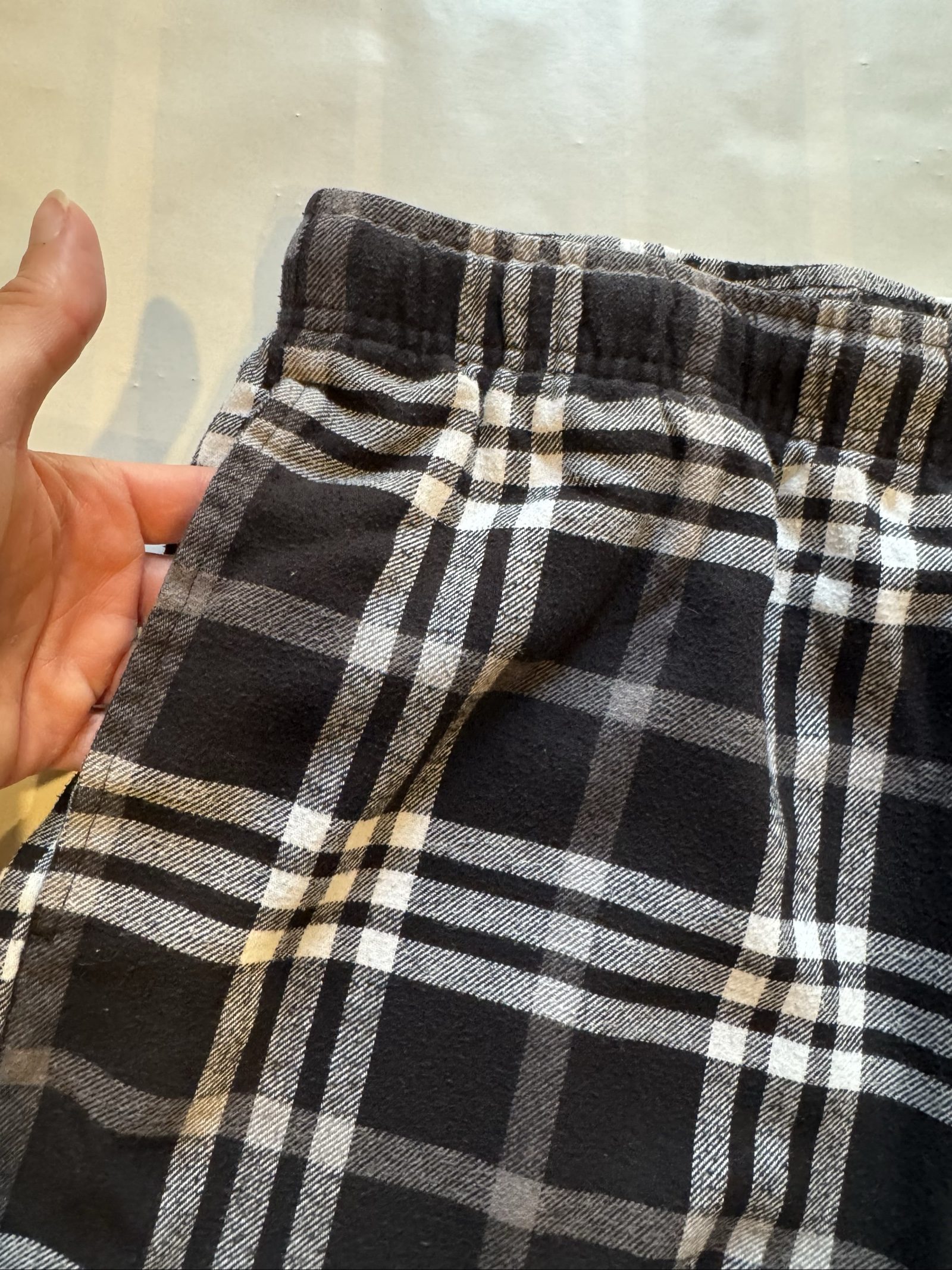 Sonoma Black & White Plaid Sleepwear Pants Large Cotton Polyester image 4