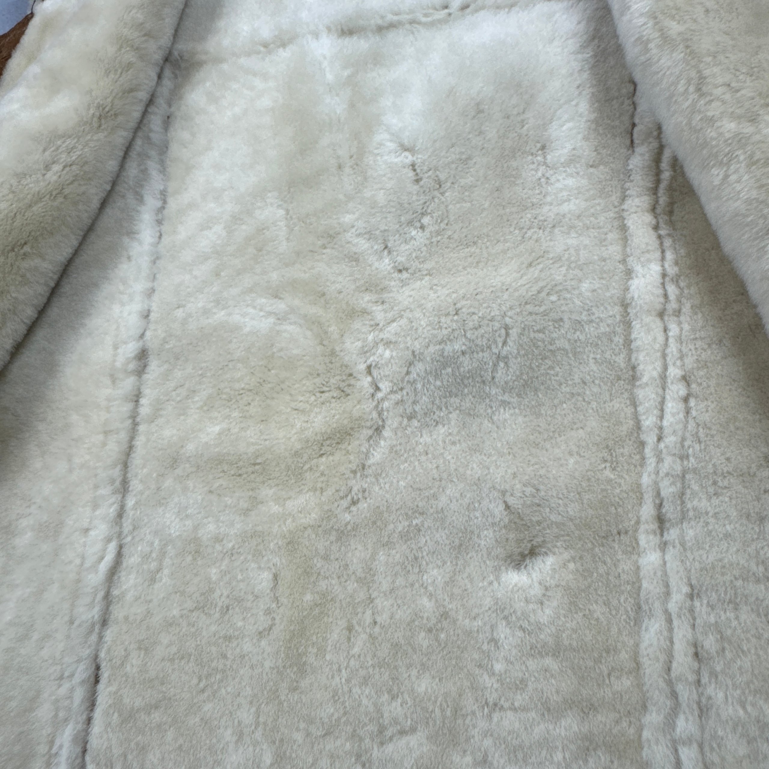 Women`s Burberry London Brown Shearling Leather Sheepskin Vest Size M image 8