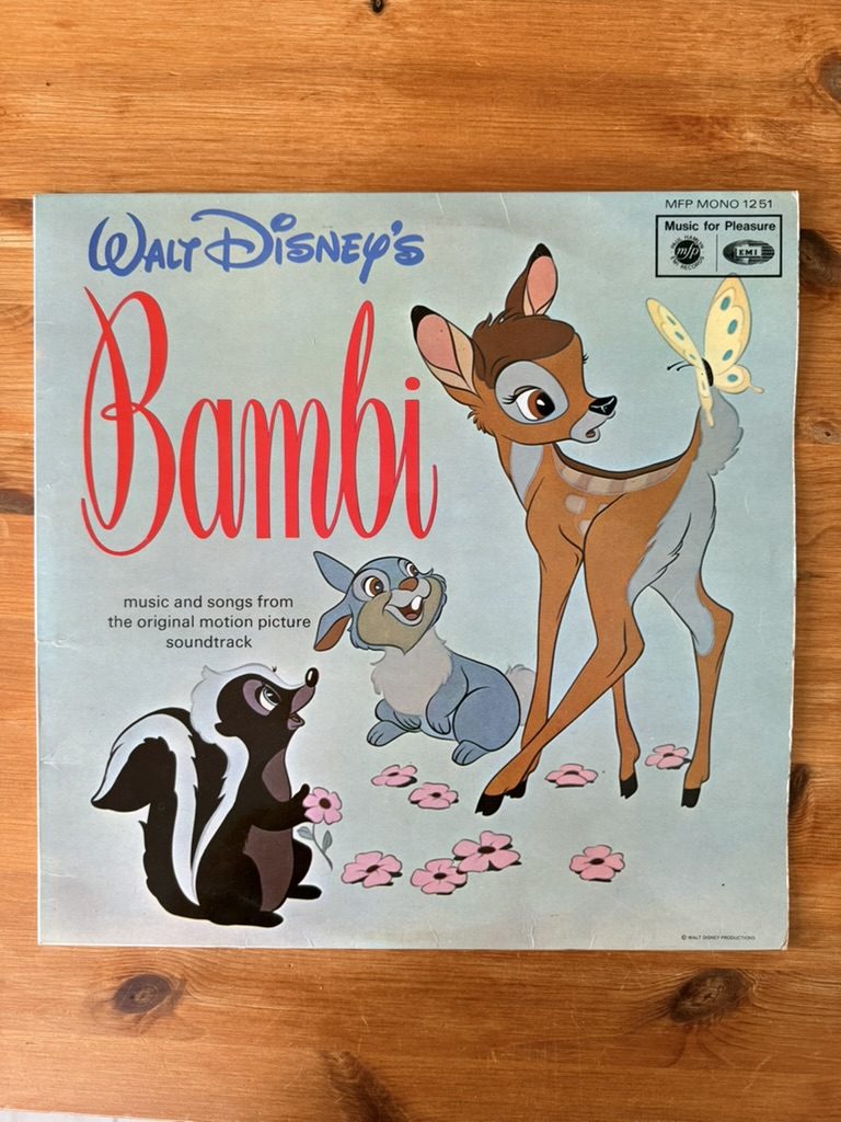 Walt Disney Bambi Original Motion Picture Soundtrack Vinyl LP