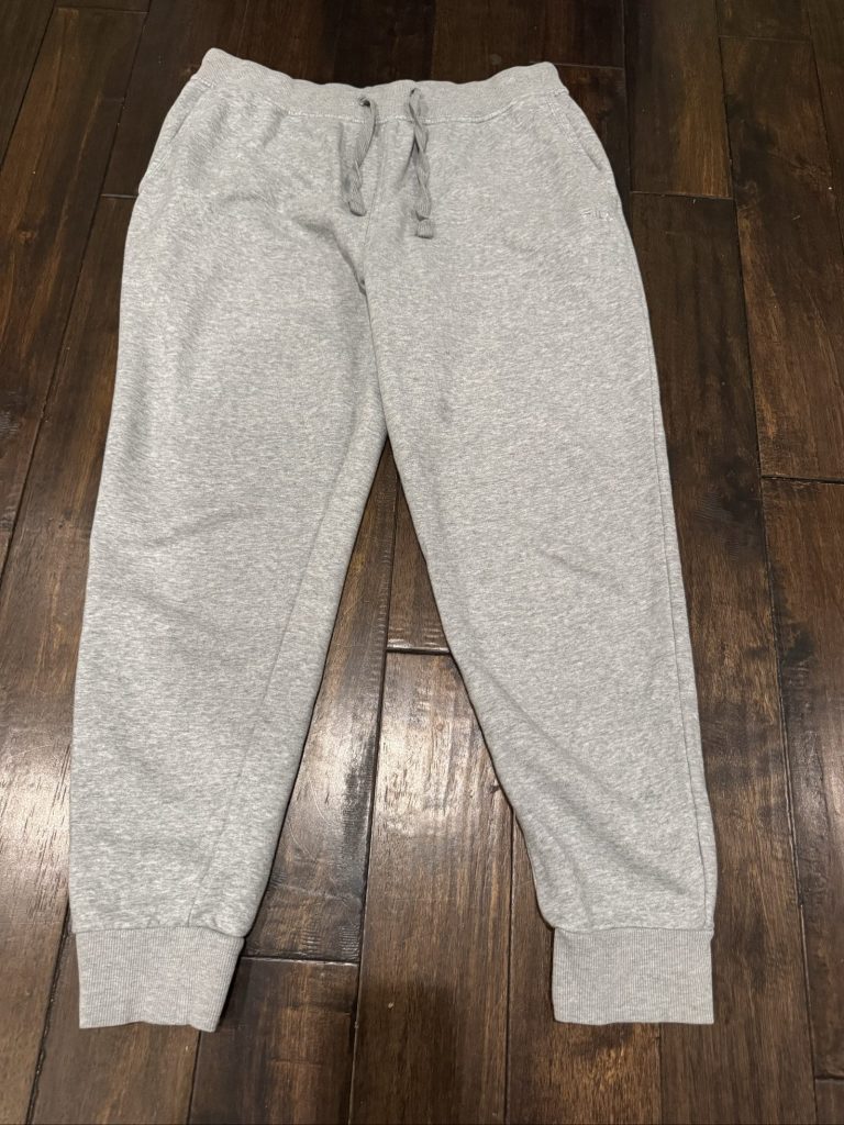 Fila Grey Sweatpants Men's Large Embroidered Logo