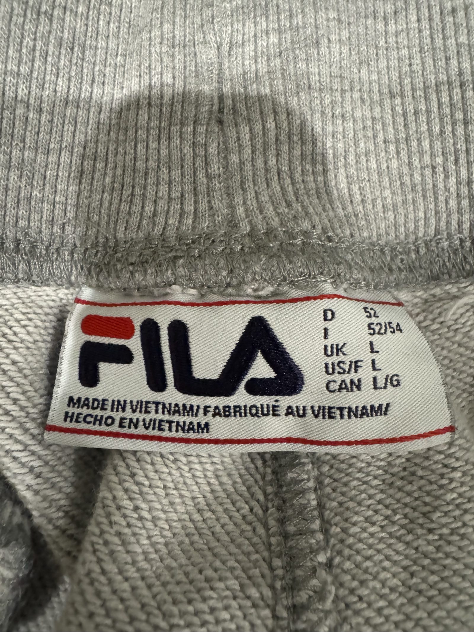 Fila Grey Sweatpants Men's Large Embroidered Logo image 5