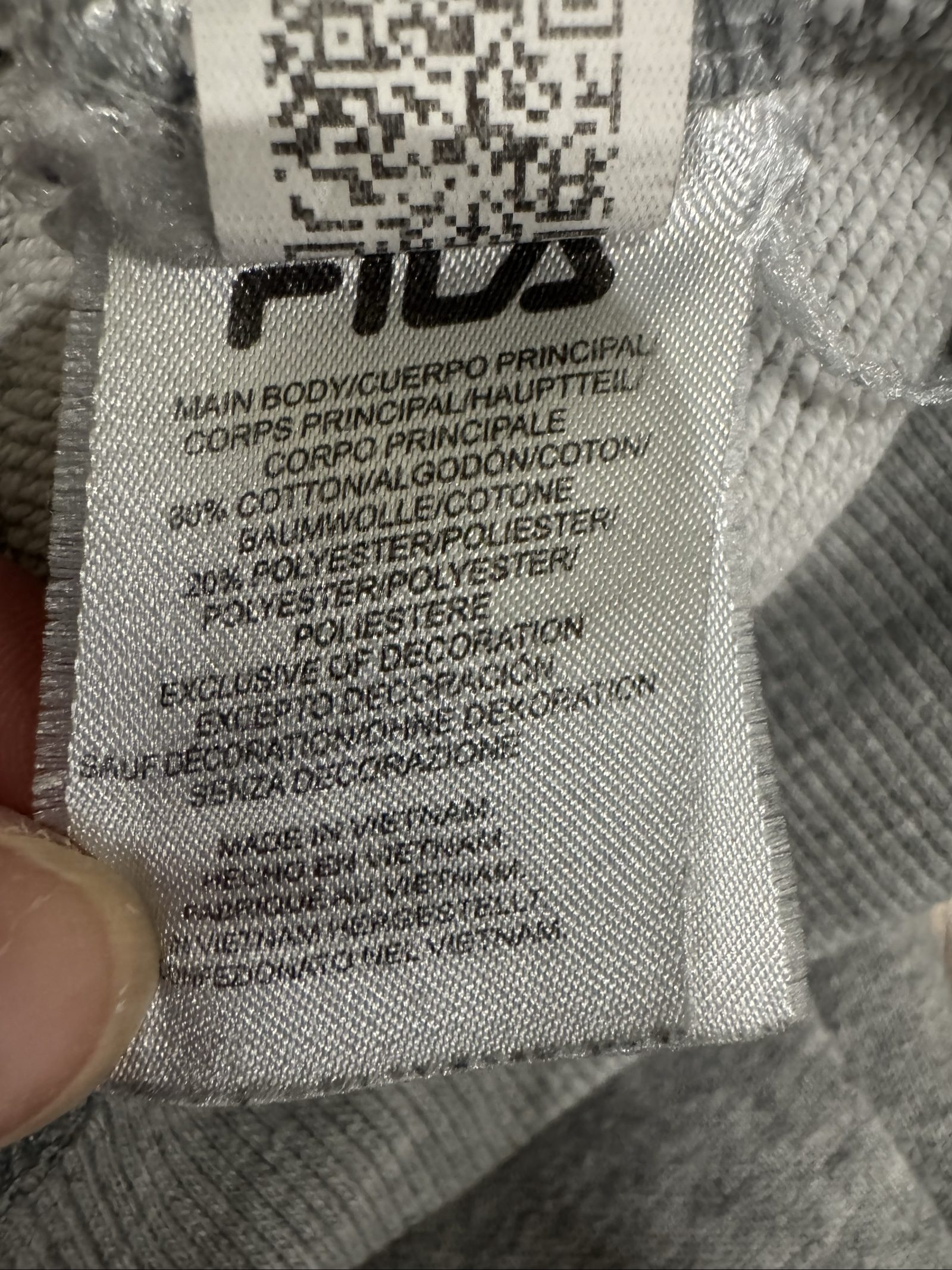 Fila Grey Sweatpants Men's Large Embroidered Logo image 6