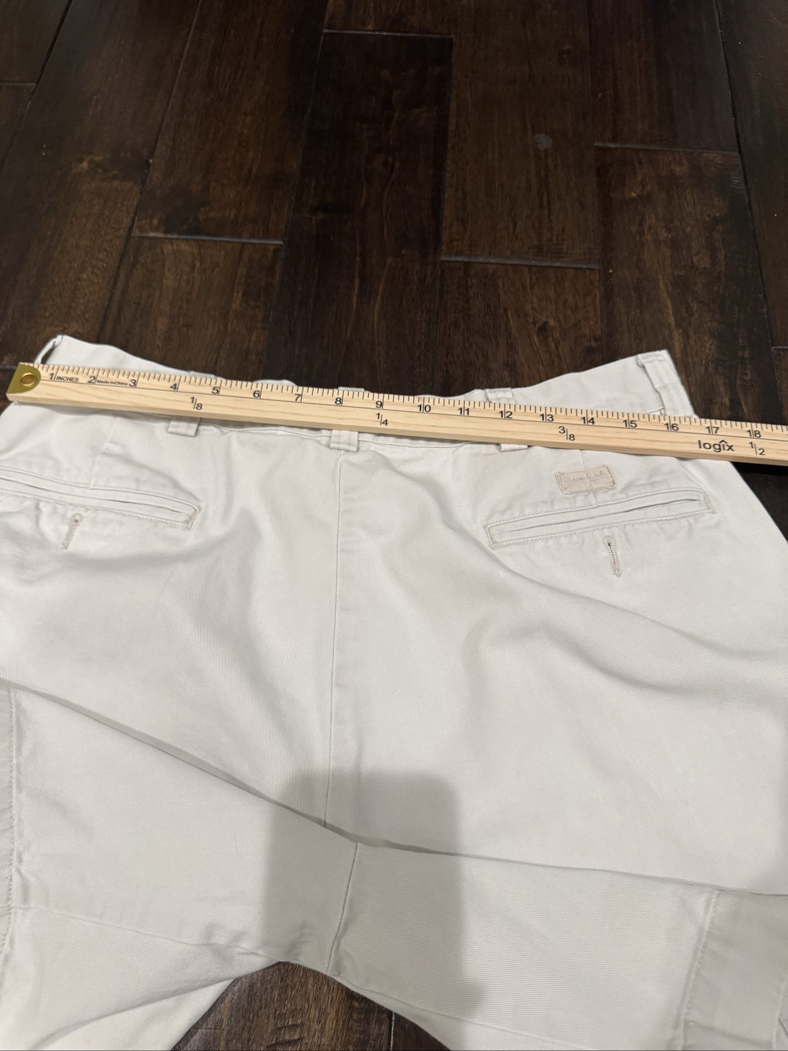Men's Polo by Ralph Lauren Strecth Classic Fit Chino Shorts - Tan - Size 36 image 8