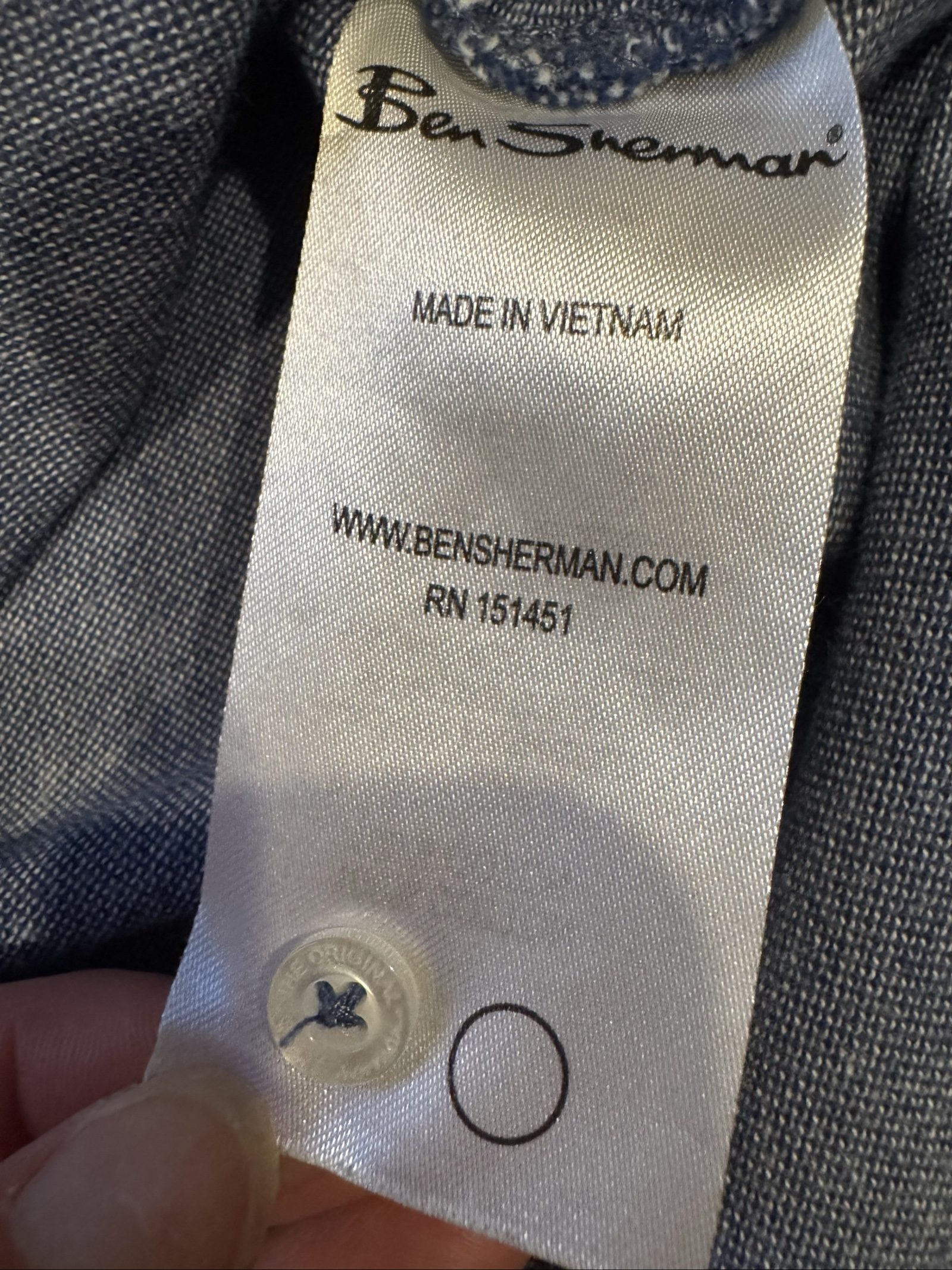 Ben Sherman Blue Heathered Polo Shirt XL image 7