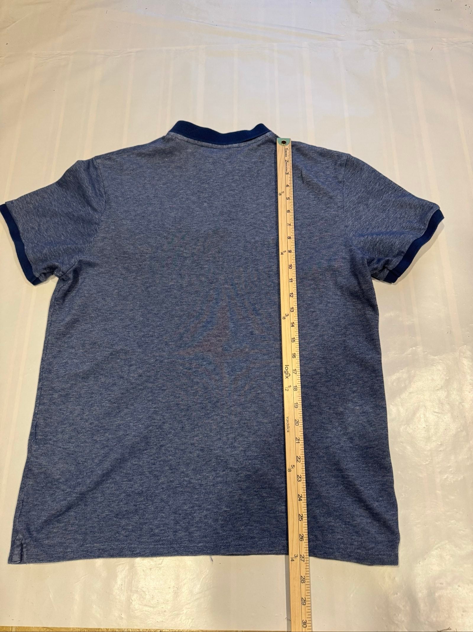 Ben Sherman Blue Heathered Polo Shirt XL image 8