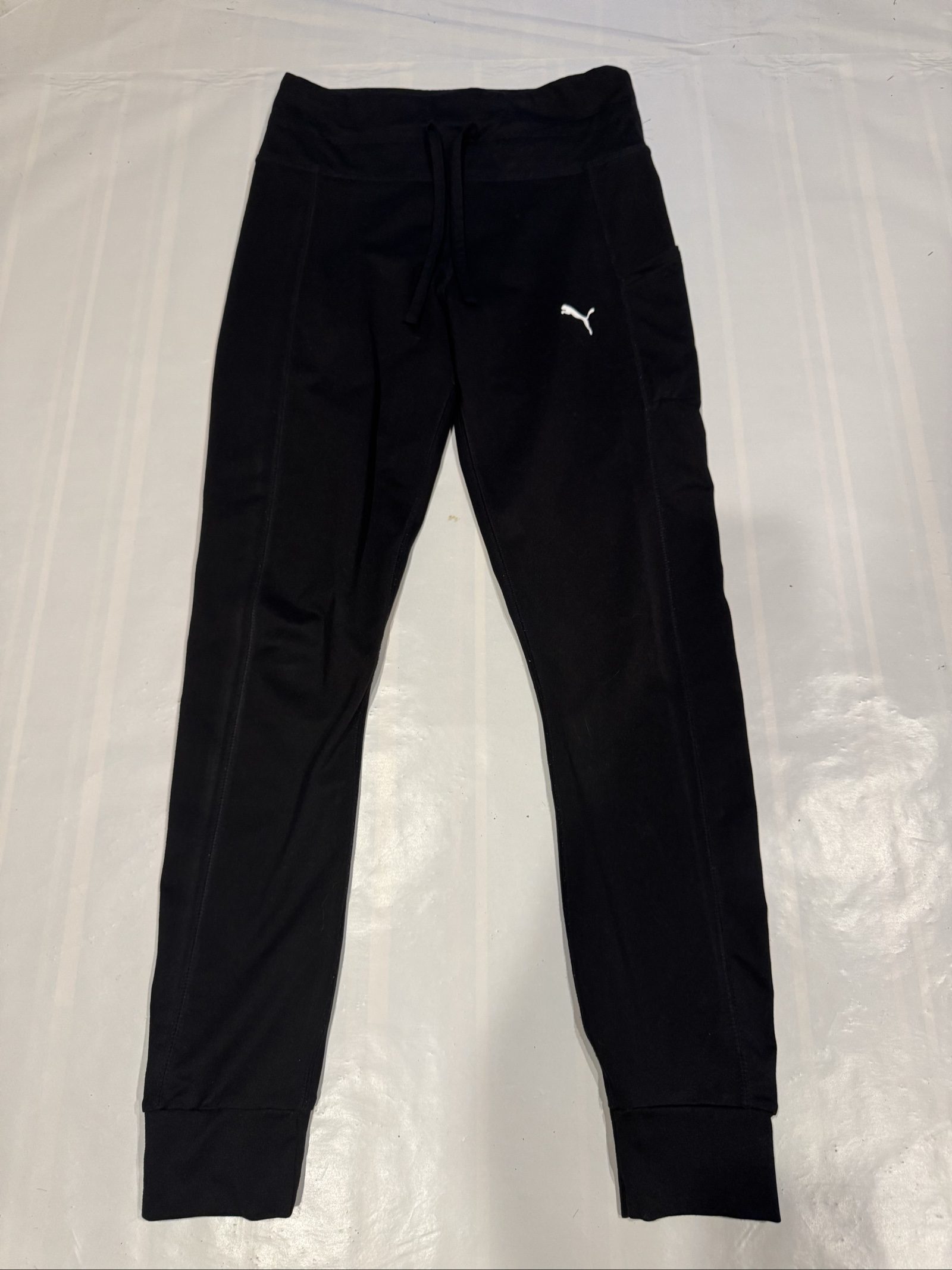 Puma Black Women's Jogger Sweatpants Medium with Side Pocket