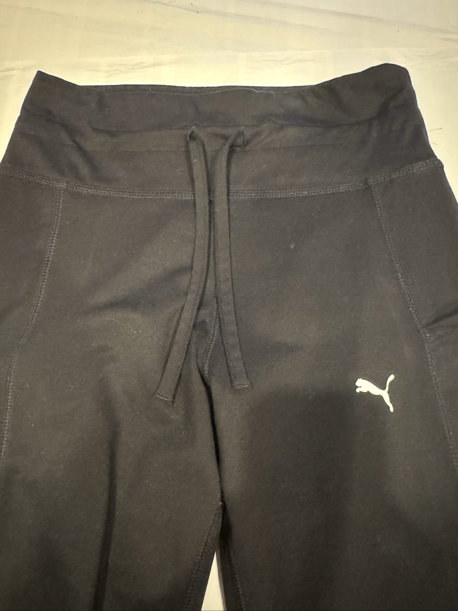 Puma Black Women's Jogger Sweatpants Medium with Side Pocket image 5