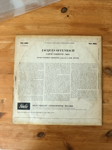 Jacques Offenbach Gaiete Parisienne Vinyl LP Record image 2