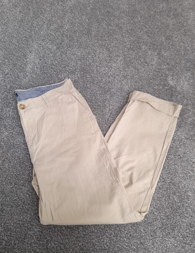 Tommy Hilfiger Beige Chinos Men's Classic Fit Cotton 34" image 8