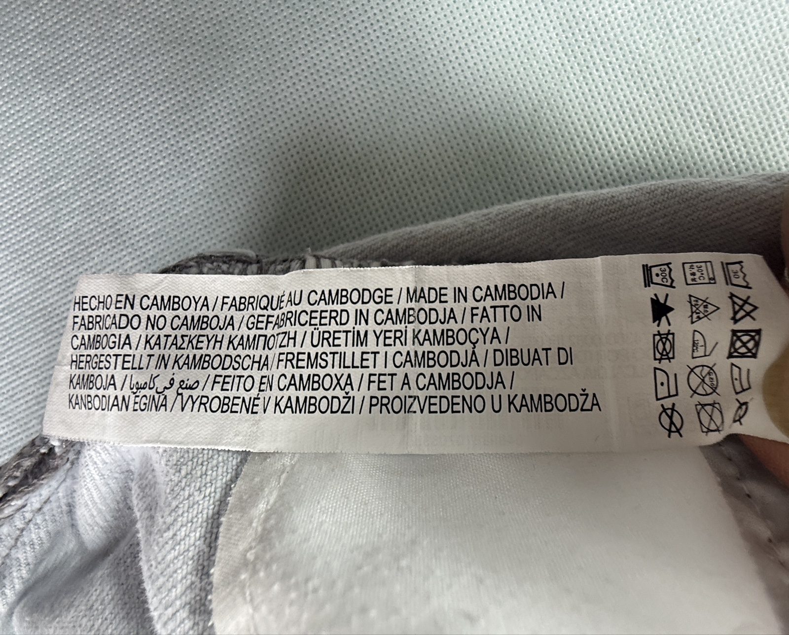 Stradivarius D92 Women’s Light Grey Straight Wide Leg Jeans UK 10 EU 38 image 5