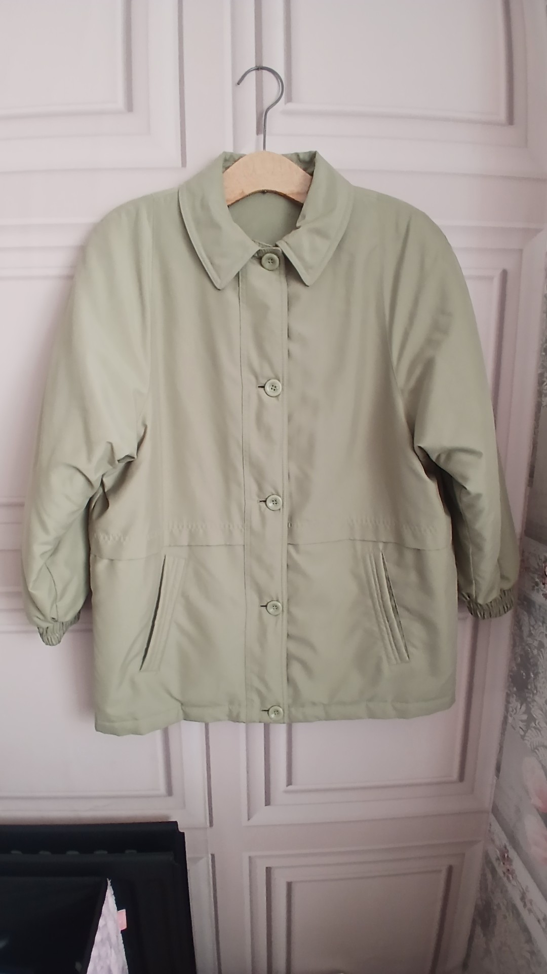 Marks & Spencer Women's Light Green Petite Fit Jacket UK 14