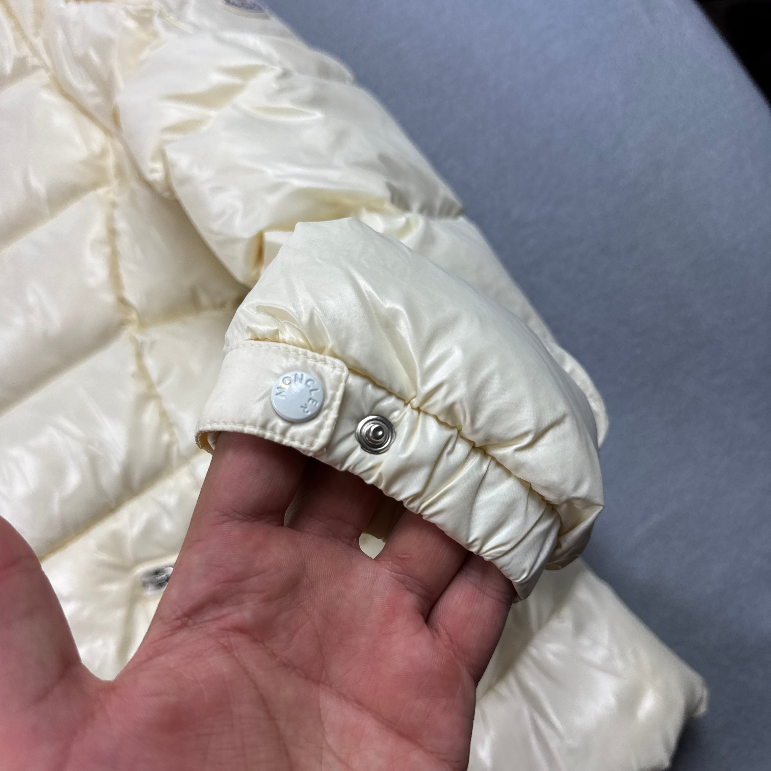 Women`s Moncler Women Cream Puffer Jacket Size 1 / S image 7