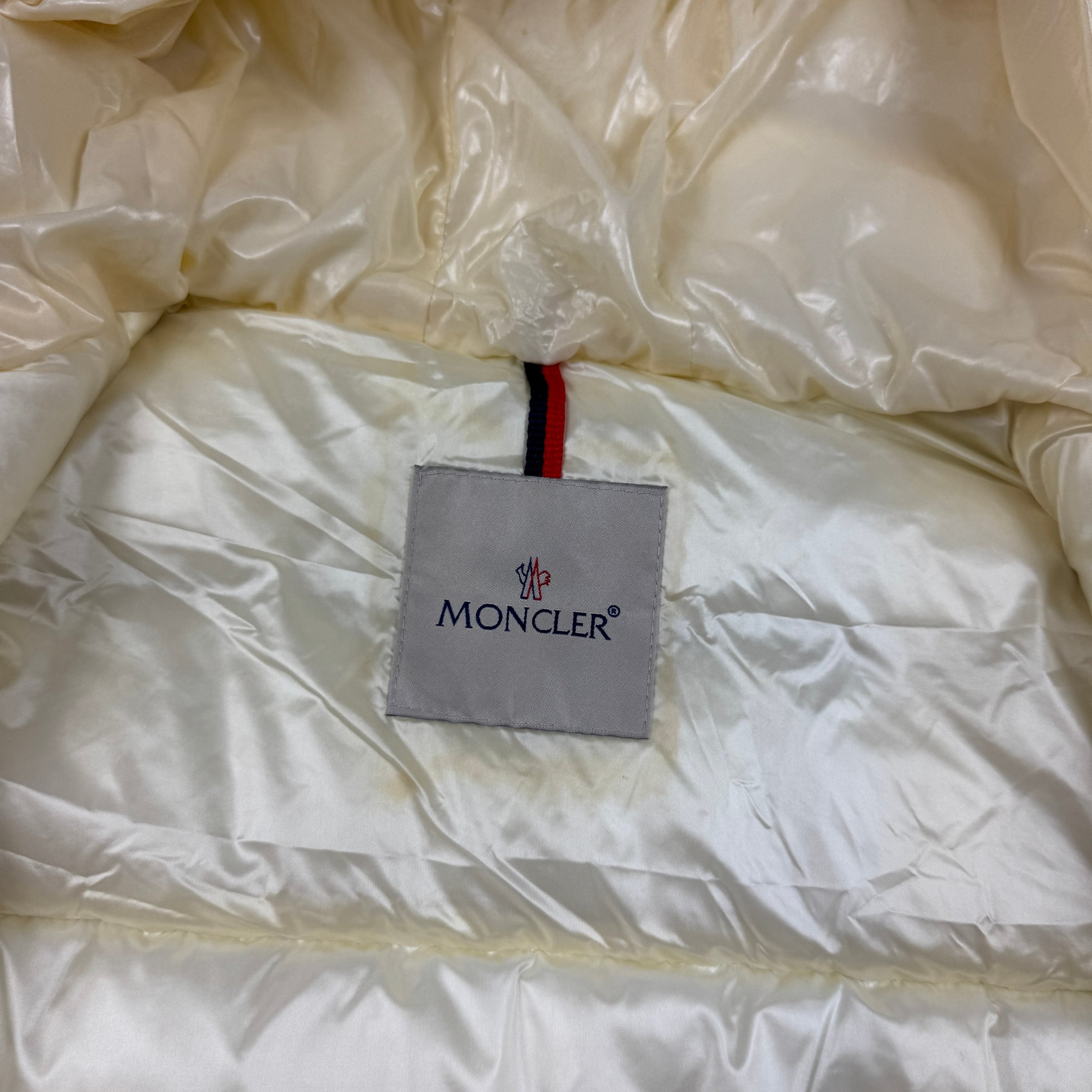 Women`s Moncler Women Cream Puffer Jacket Size 1 / S image 9