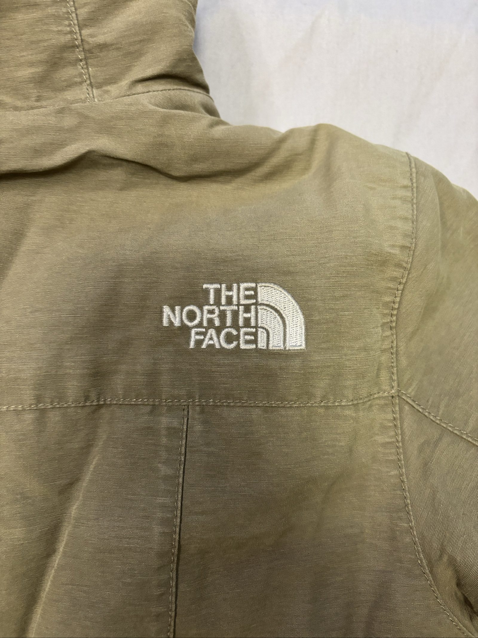 The North Face Beige Sherpa-Lined Hooded Jacket Medium image 6