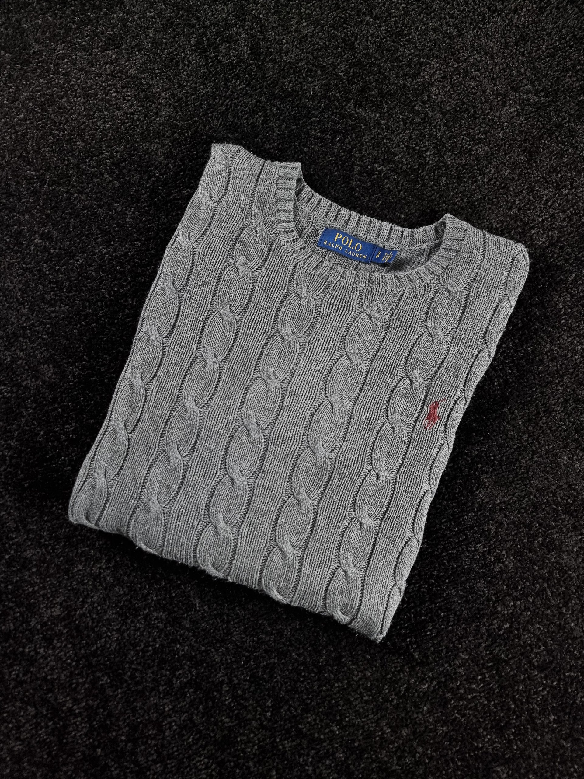Sweater Ralph Lauren Men's Grey S Cable Knit