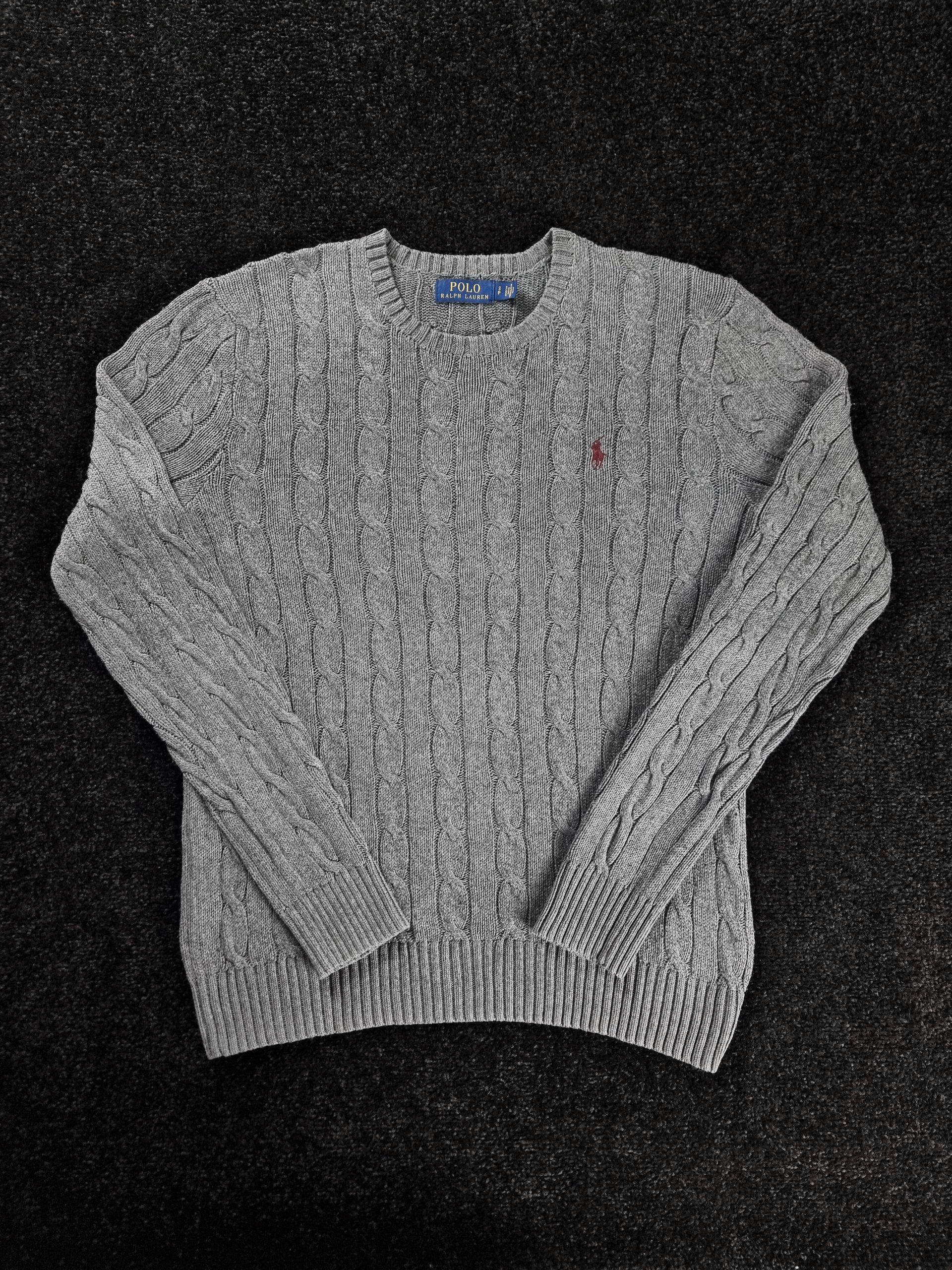 Sweater Ralph Lauren Men's Grey S Cable Knit image 2