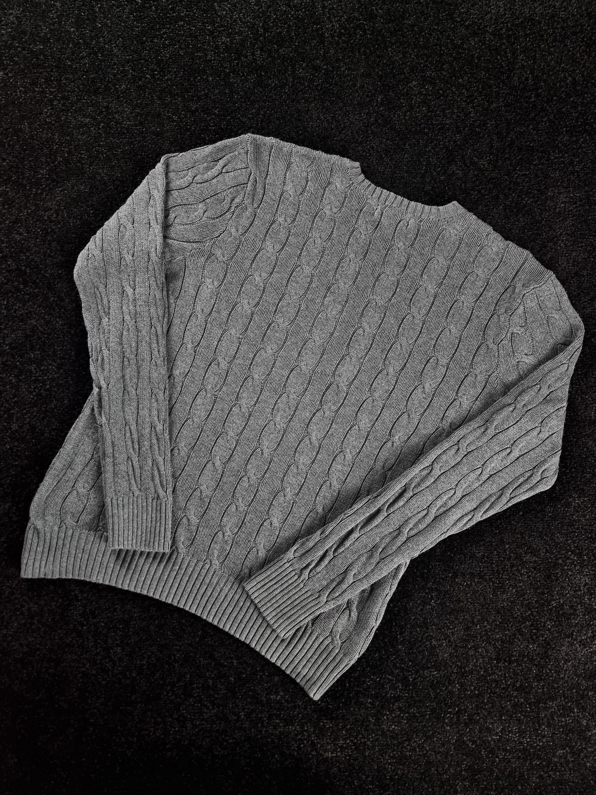 Sweater Ralph Lauren Men's Grey S Cable Knit image 7