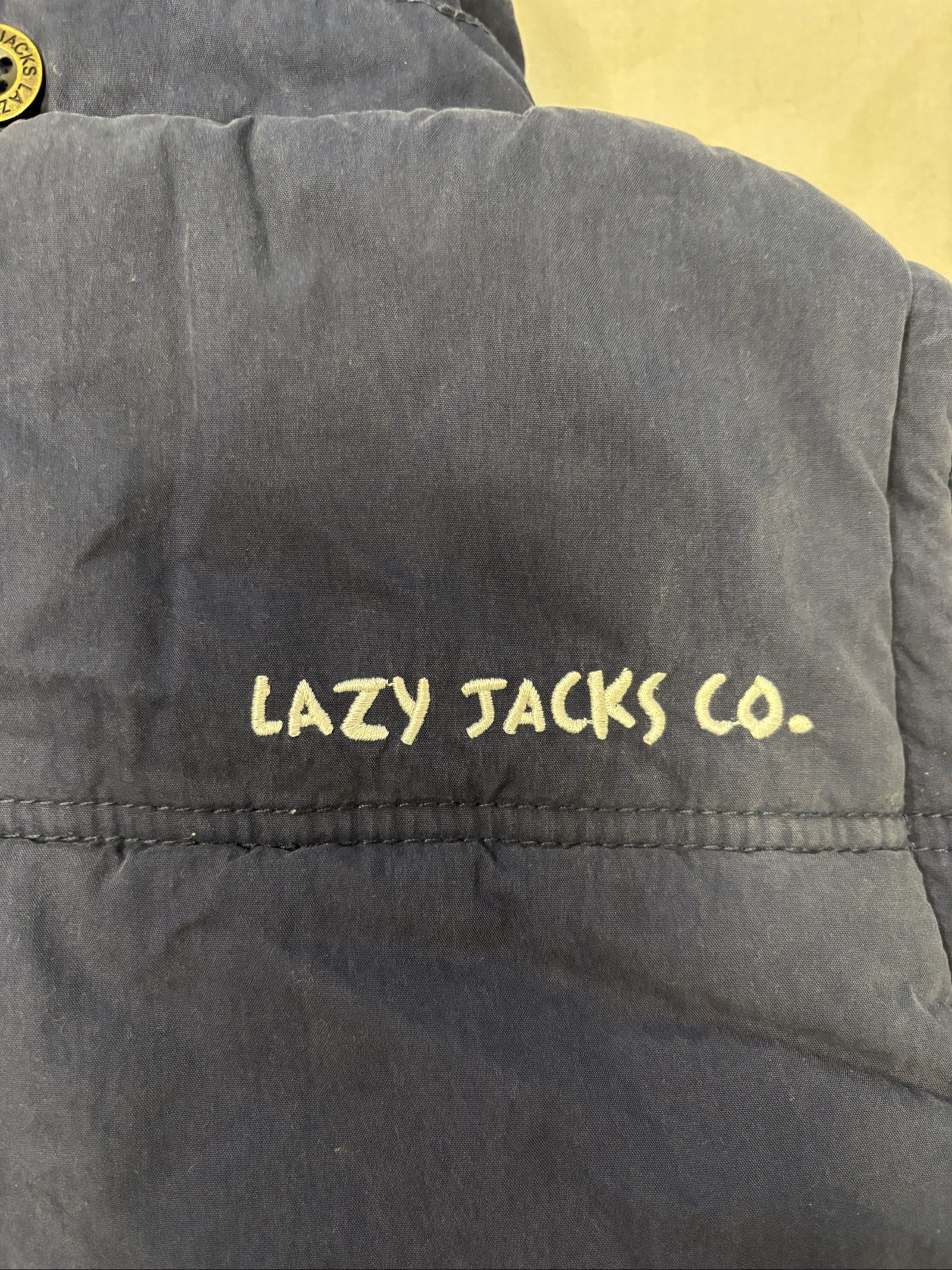 Lazy Jacks Navy Puffer Gilet xs Padded Sleeveless Jacket image 5