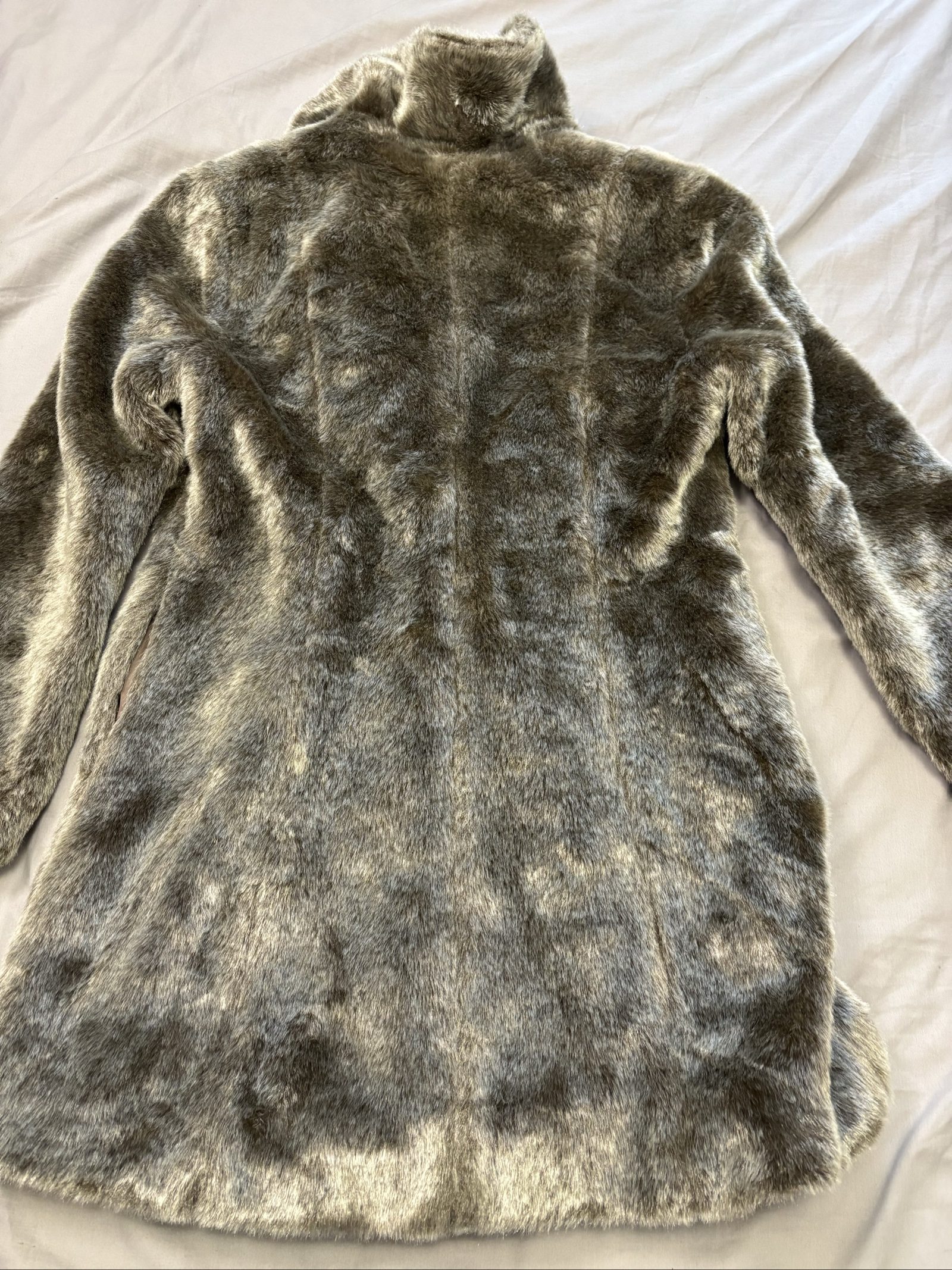 Mare Monte Brown Faux Fur Coat Medium Soft Plush Lining image 3