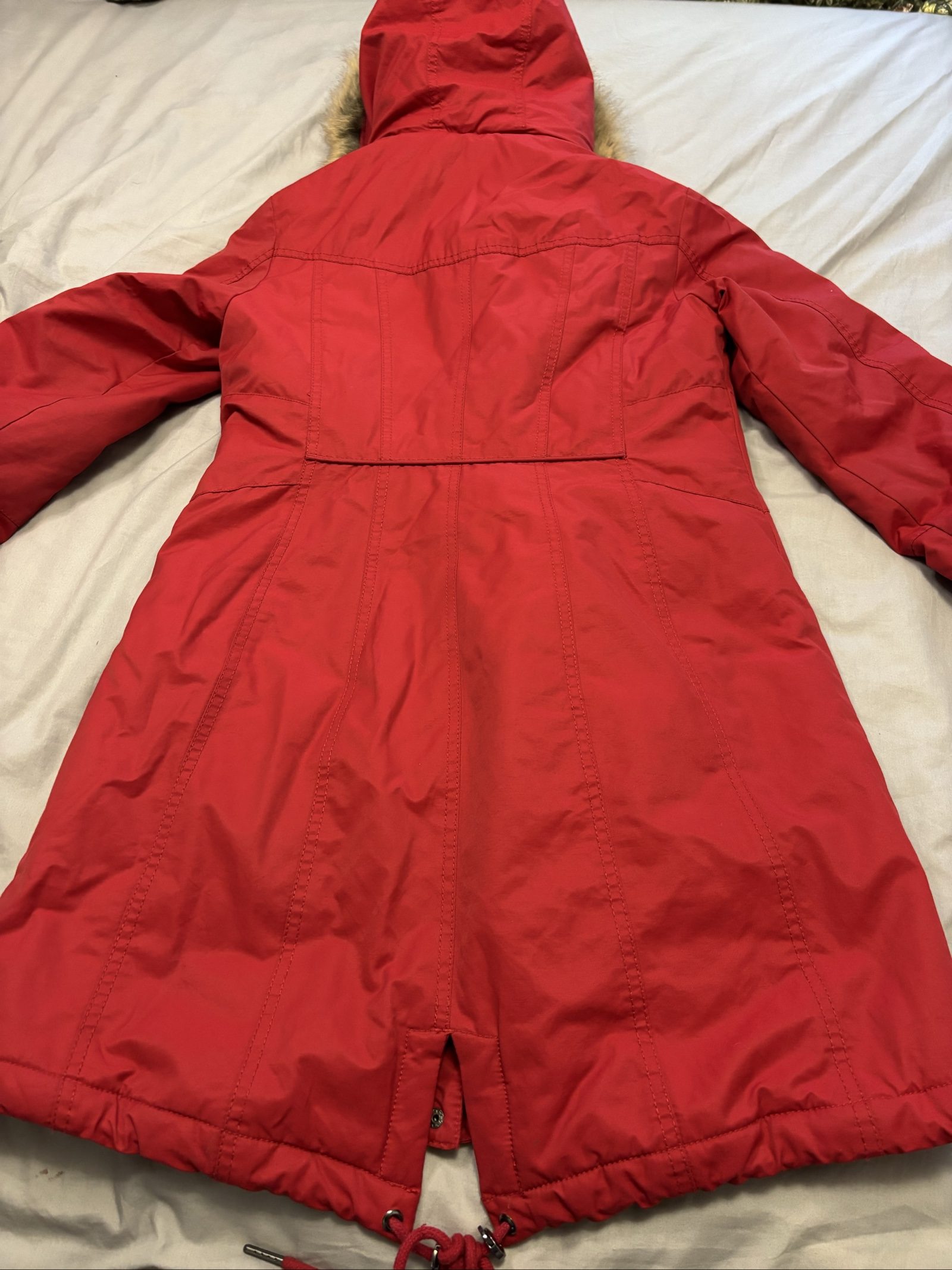 1 madison expedition Red Faux Fur Lined Parka Coat small image 5