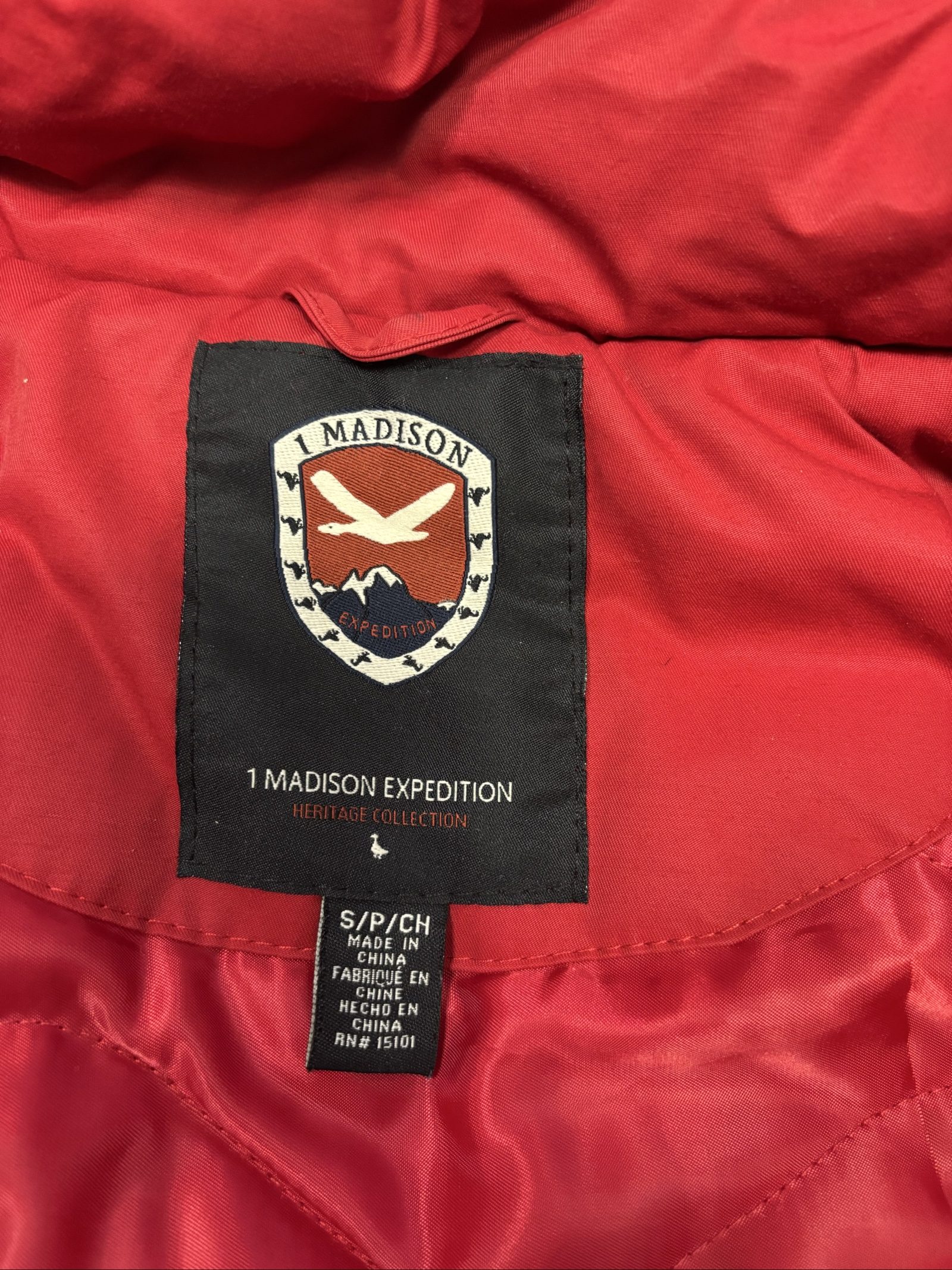 1 madison expedition Red Faux Fur Lined Parka Coat small image 7