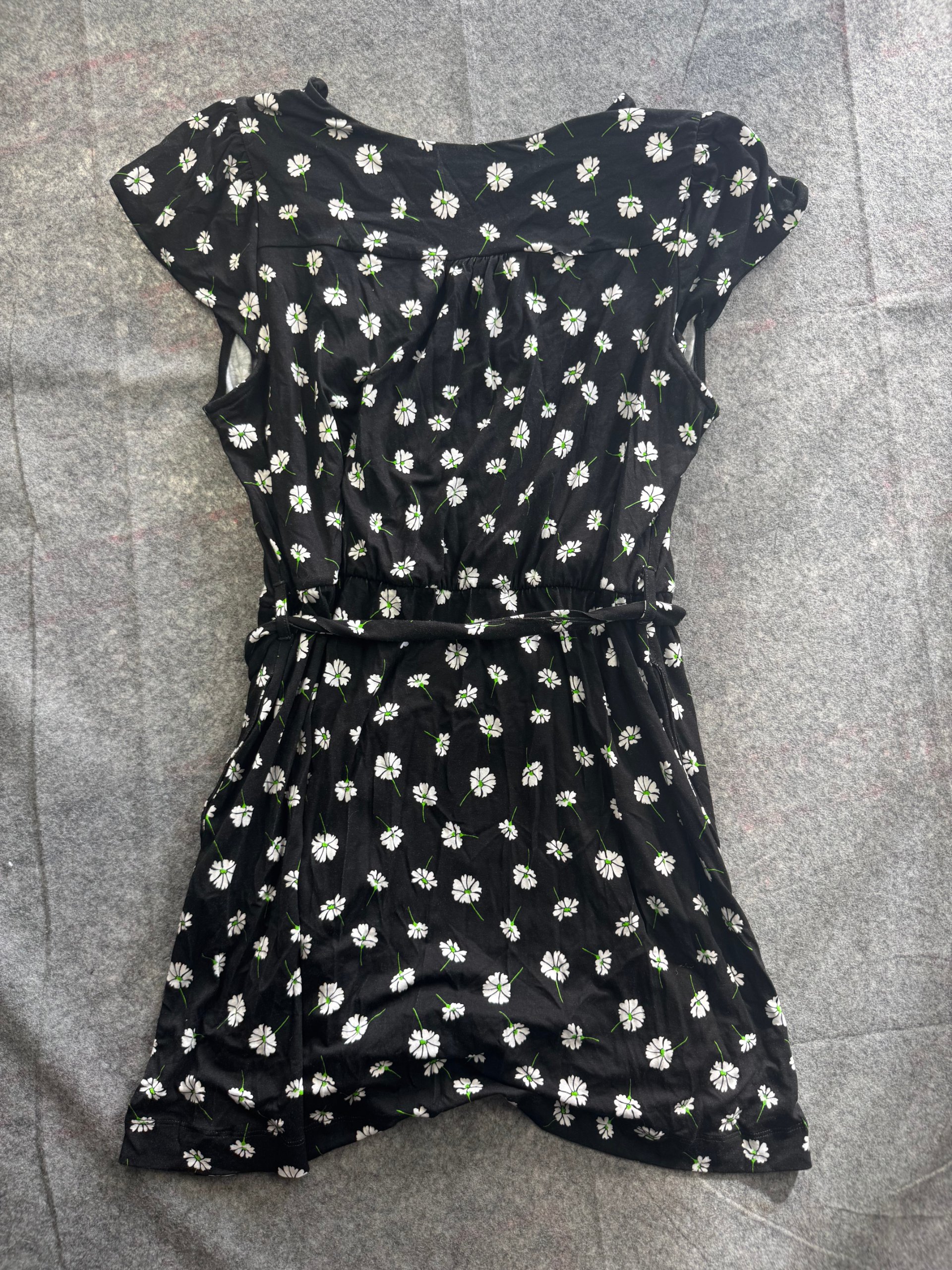 &et Black & White Floral Wrap Dress UK 16 Viscose Blend image 5