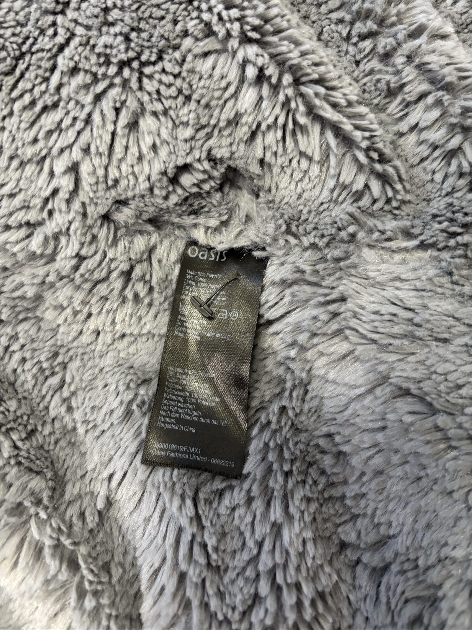 Oasis Women's Black Faux Fur Lined Parka XS image 7