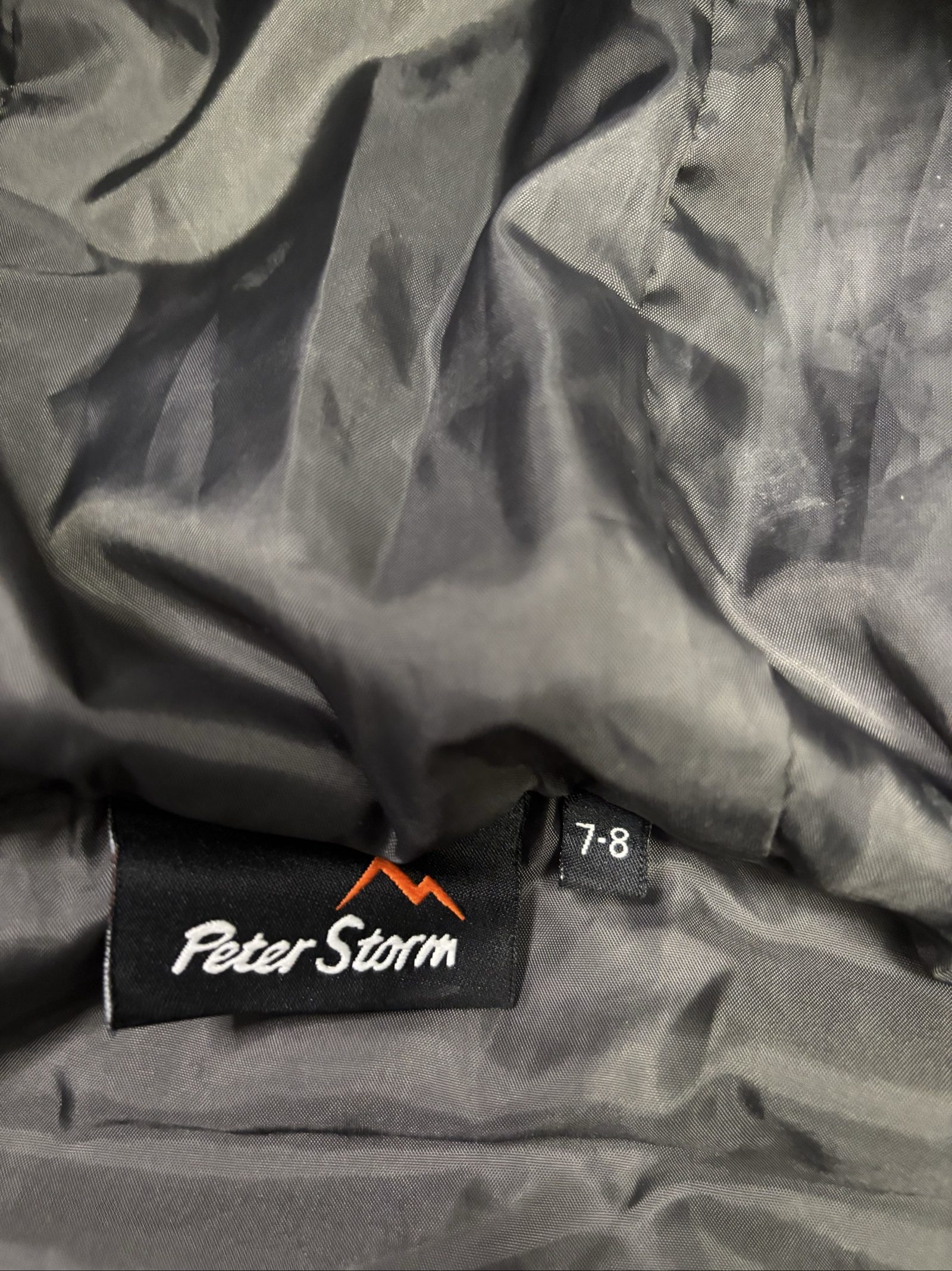Peter Storm Black Hooded Puffer Gilet Kids 7-8 image 5